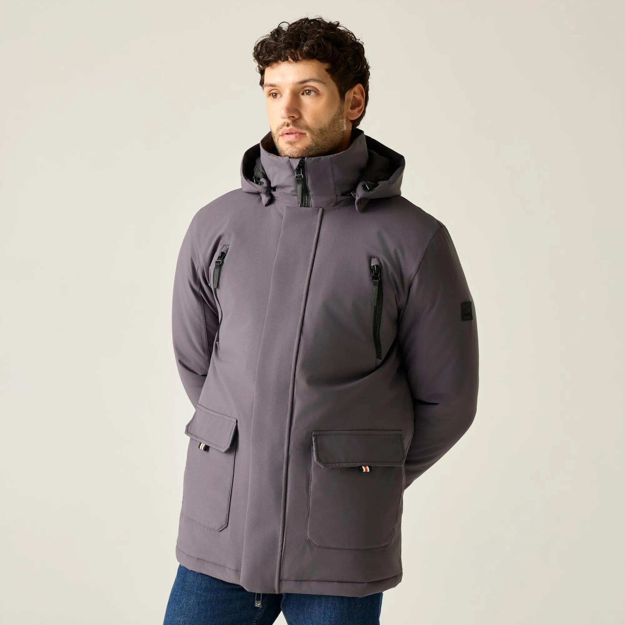 Chaqueta impermeable aislante Marron para hombre 5/14
