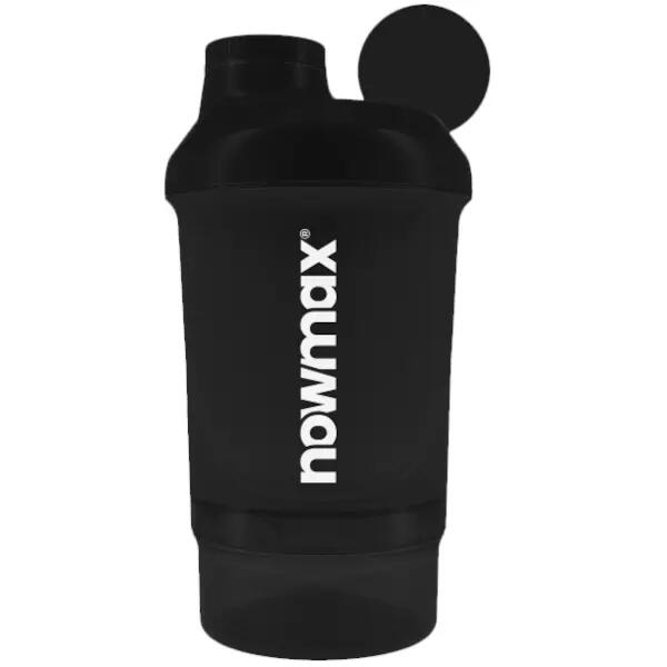nowmax® Shaker Wave+ Nano 300 ml +150 ml Niebieski 2/3