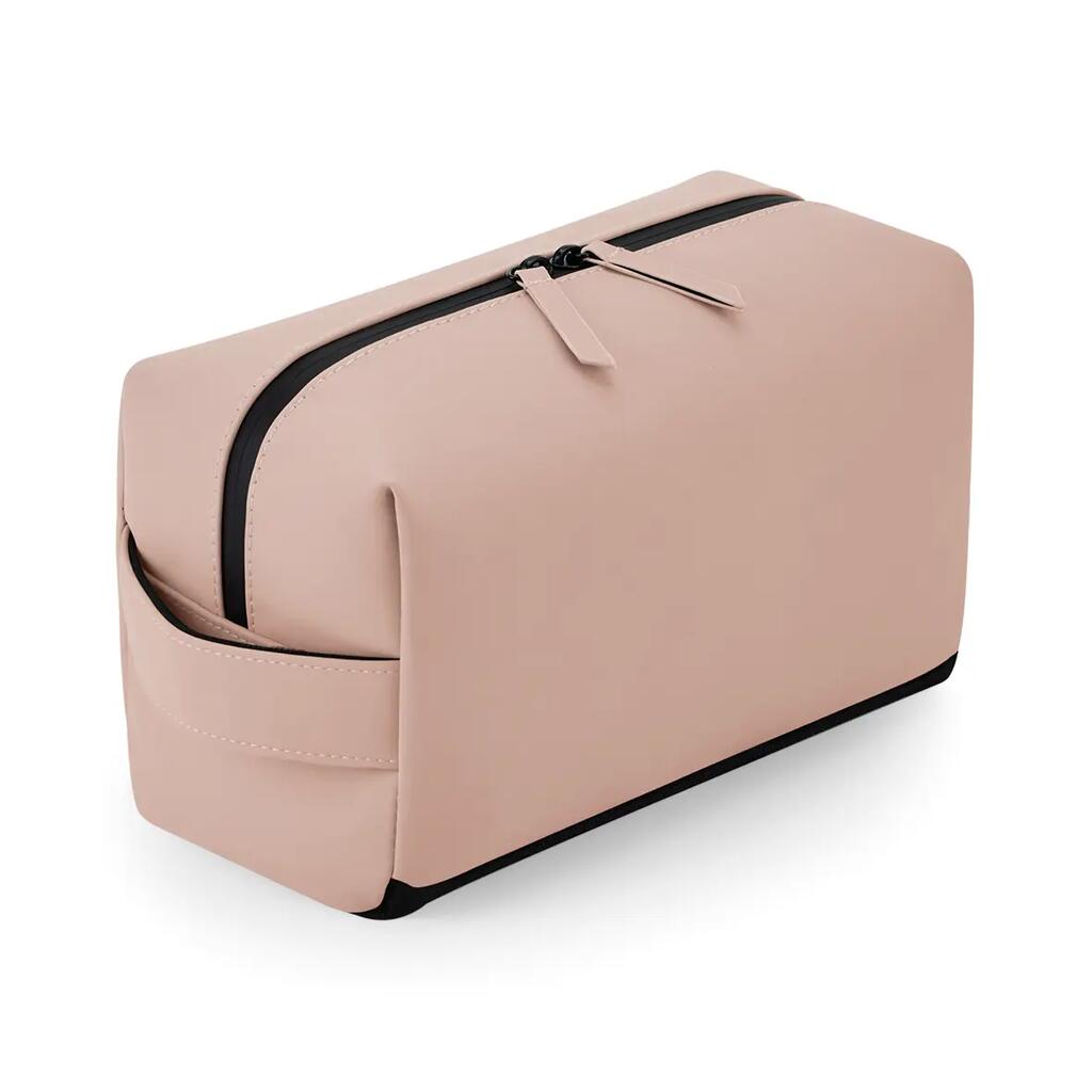 Trousse de toilette en polyuréthane mat  - Nude Pink - One Size