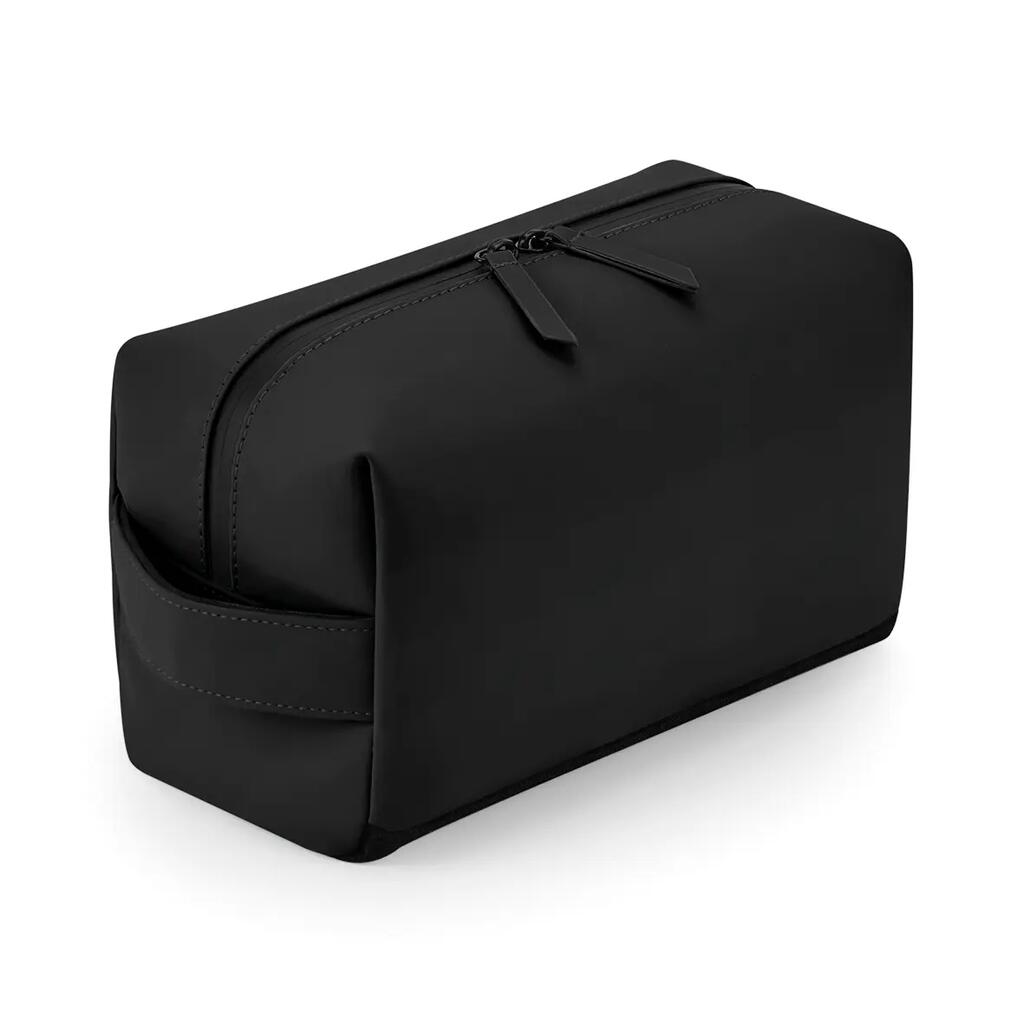 Trousse de toilette en polyuréthane mat - Black - One Size