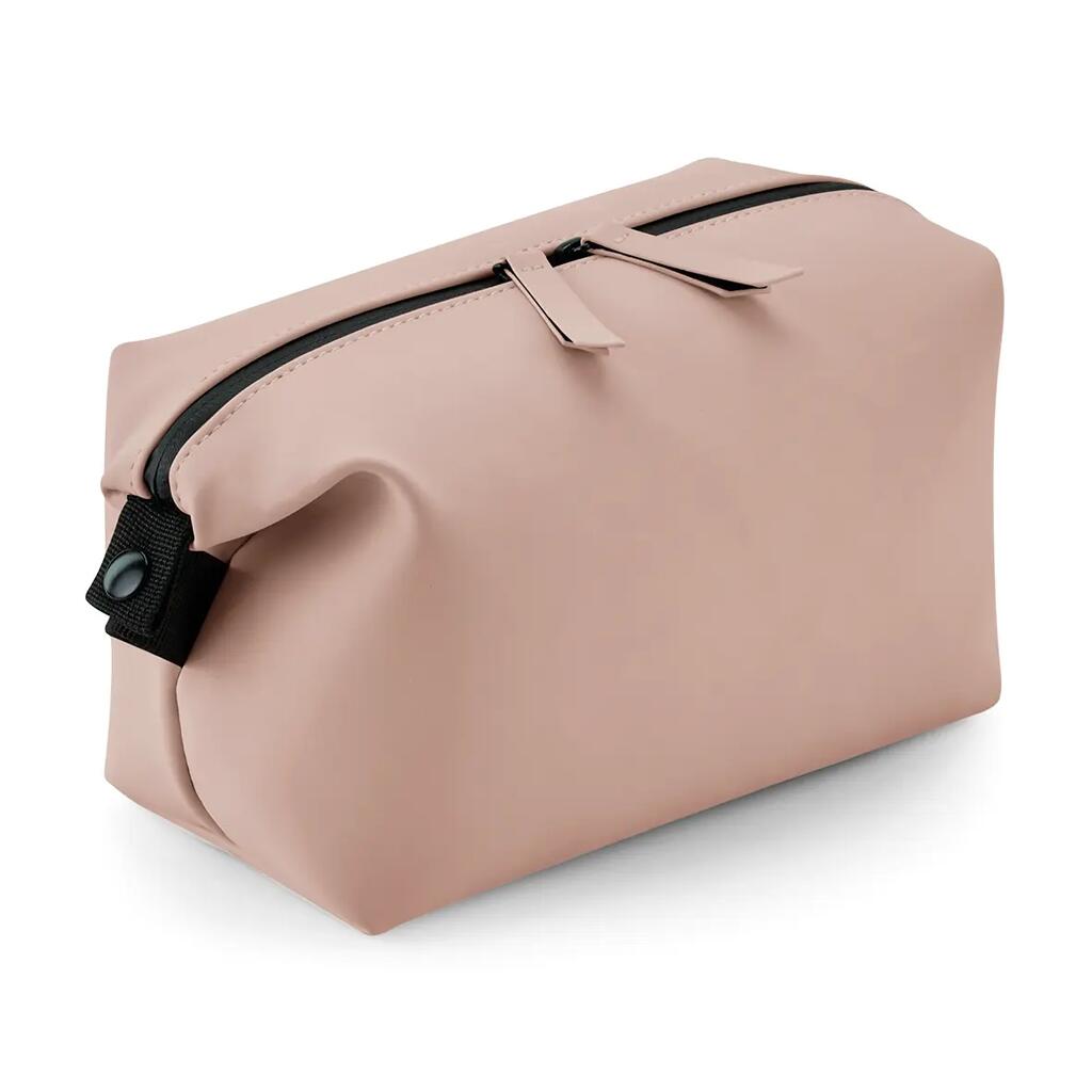 Pochette à accessoire en polyuréthane mat - Nude Pink - One Size