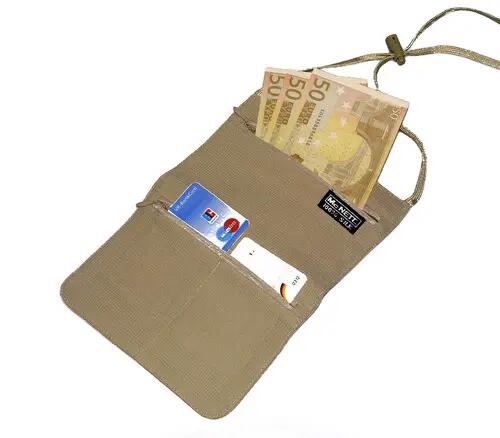 Portadocumentos Viaje Antirrobo McNett Outgo Cuello Caqui Seda Tropical 34g 2/4
