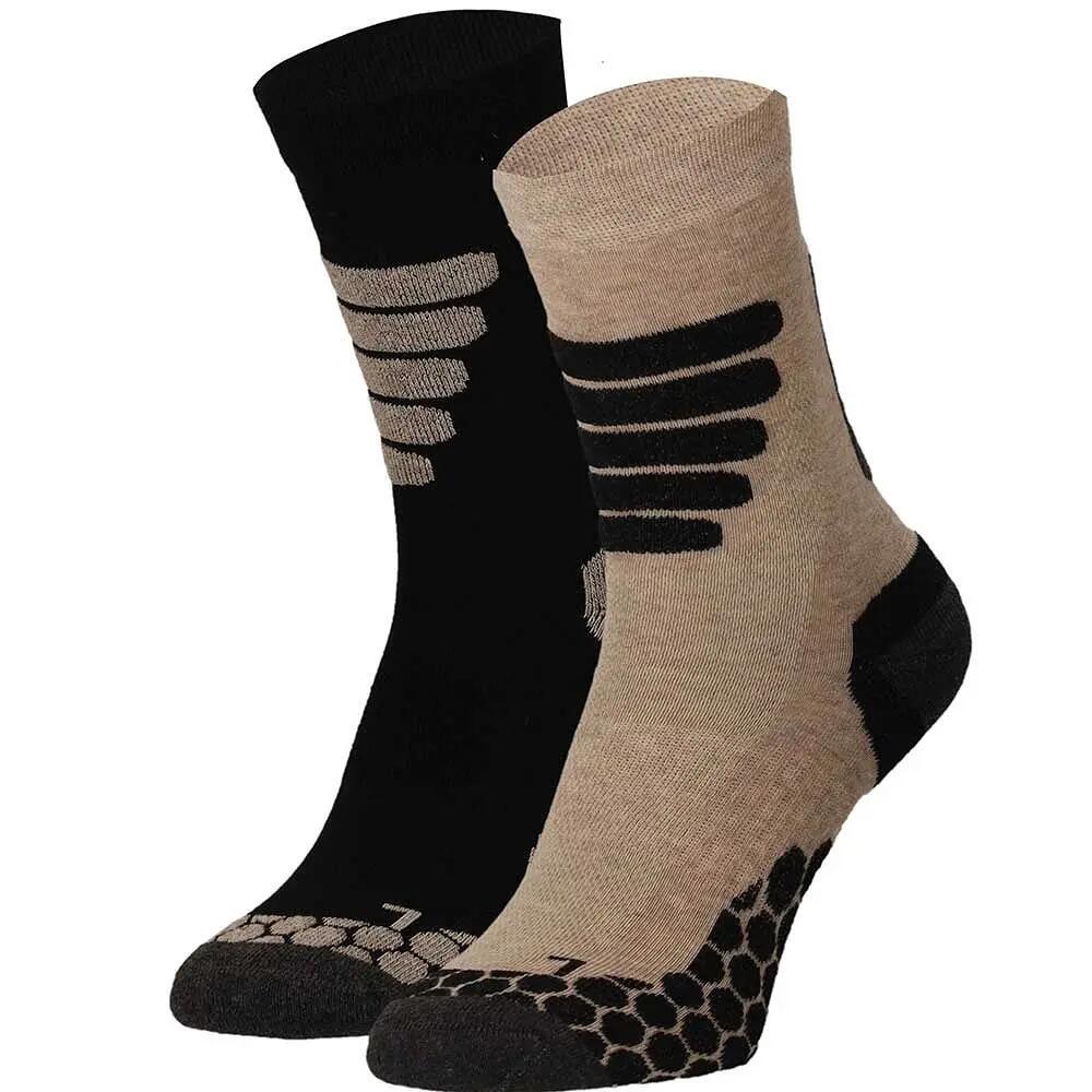 Skarpety trekkingowe Coolmax® do łydki 4 pary – Beżowy 6/6