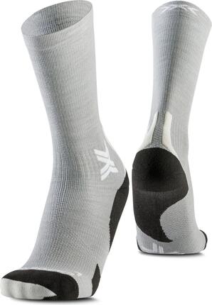 X-Socks Run Discover Merino Crew Socks Grey/Light Sand