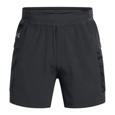 Heren under armour trail run zwarte shorts