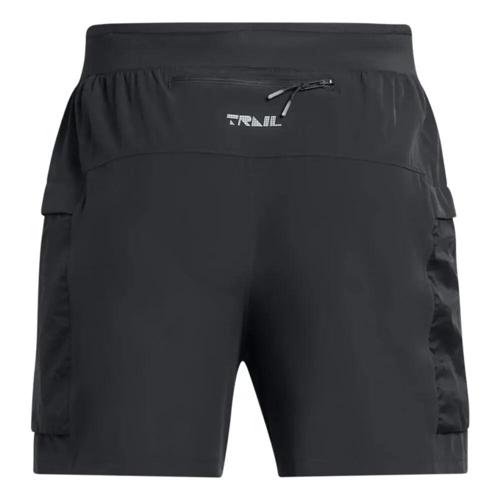 Short Noir Under Homme Under Armour Trail Run 3/3