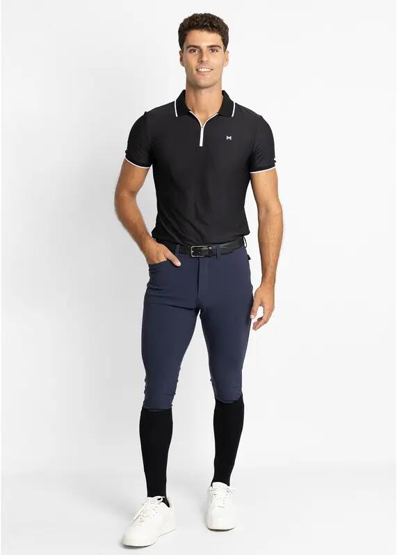 Pantalón Hombre Equitación Maximilian Performance Full Grip Marino 6/7