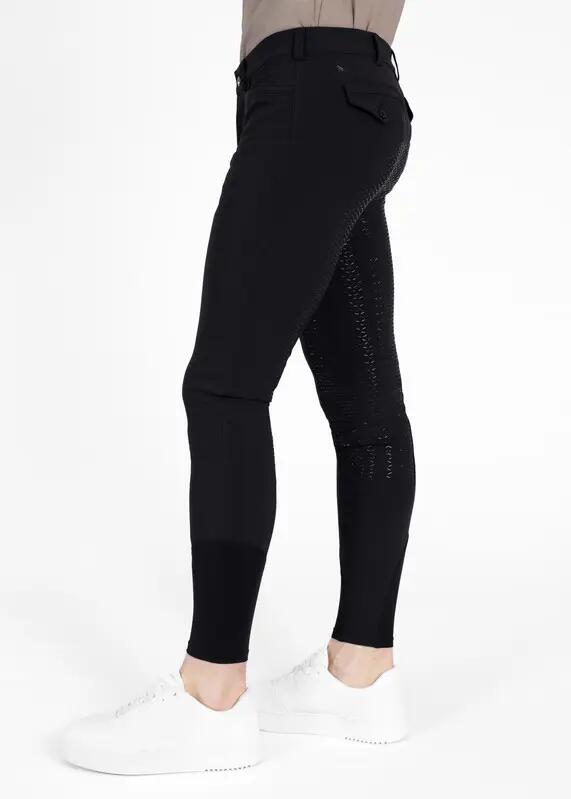 Pantalón Hombre Equitación Maximilian Performance Full Grip Negro 2/7
