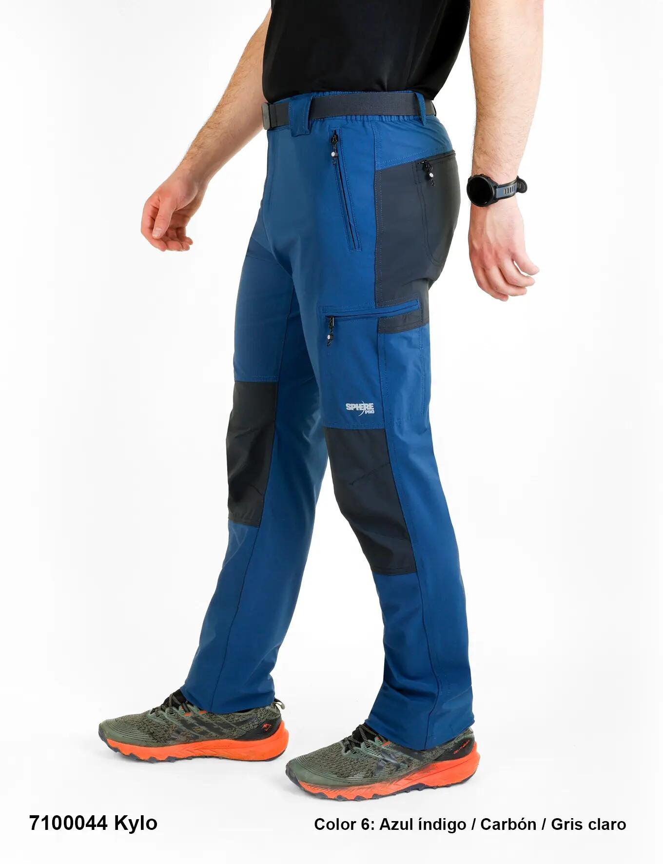 Pantalón - Trekking - Hombre - Nylon 95% Elastán 5% - Azul midnight blue 3/3