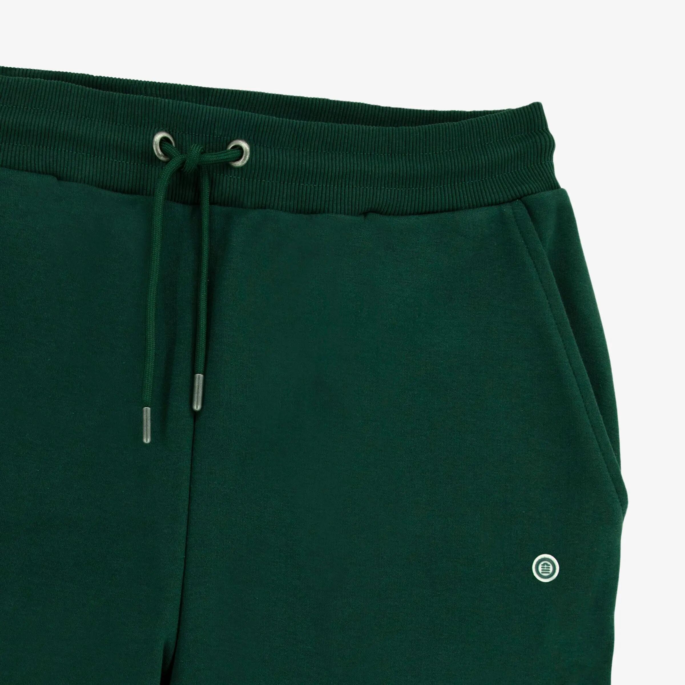 Pantaloni da jogging Paolo in cotone garzato verde 3/3