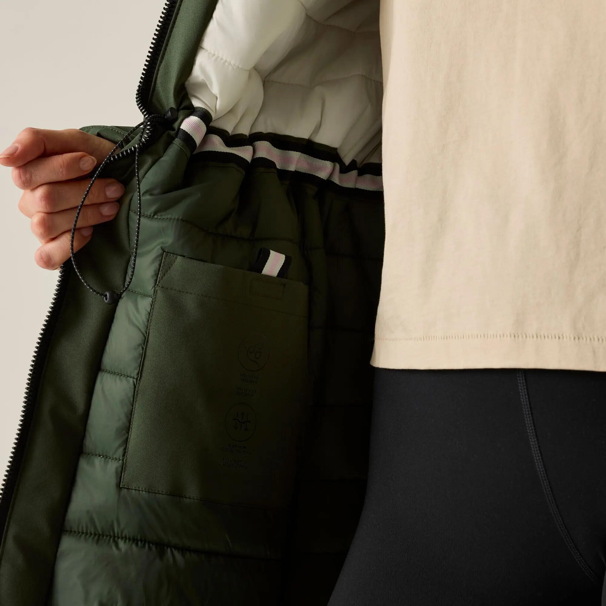 Veste étanche isolante étanche noisette pour femmes 6/9