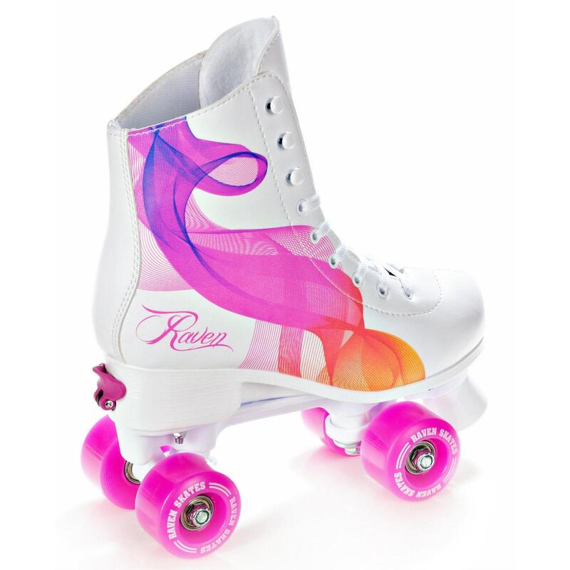 Patins de 4 rodas clássicos ajustável Raven Serena Laranja/Rosa