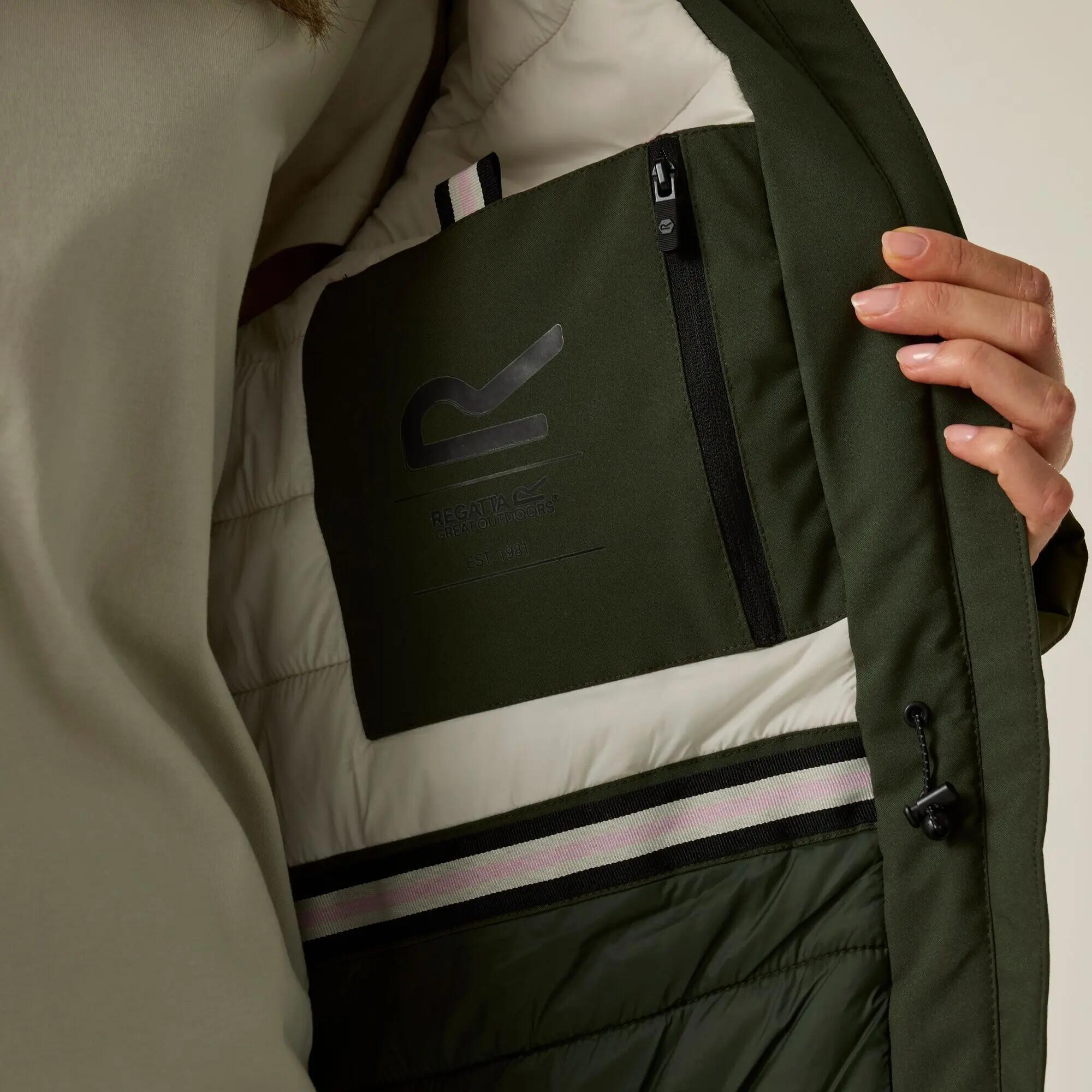 Veste étanche isolante étanche noisette pour femmes 4/9