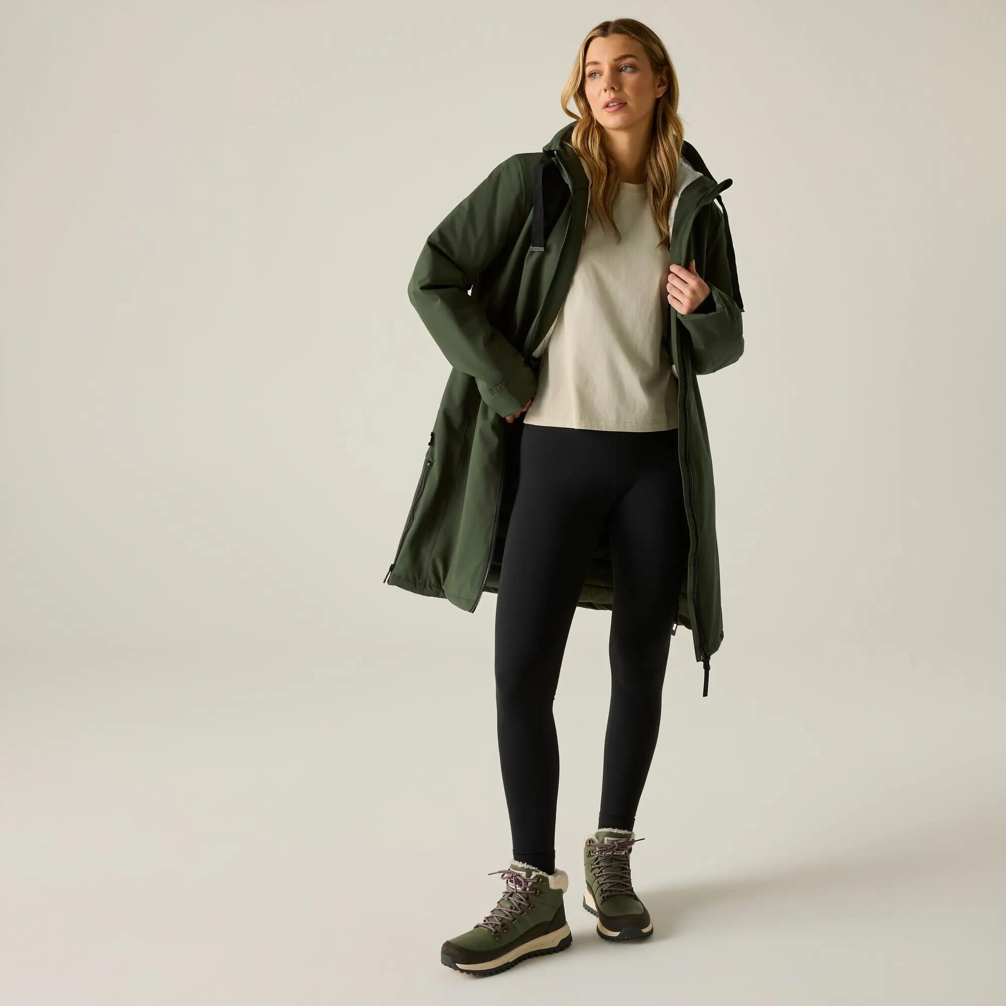 Veste étanche isolante étanche noisette pour femmes 3/9