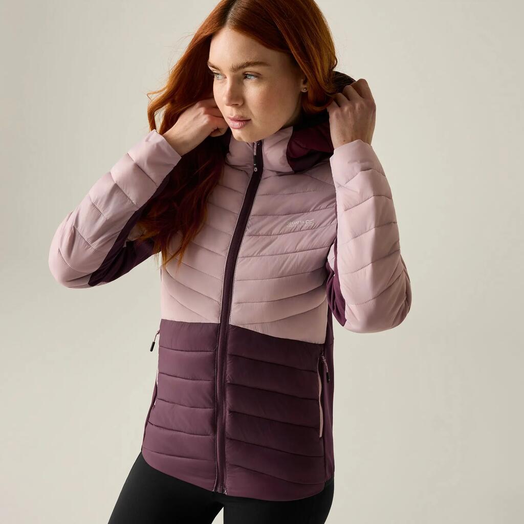 Womens Hooded Leedre Hybrid Jacket