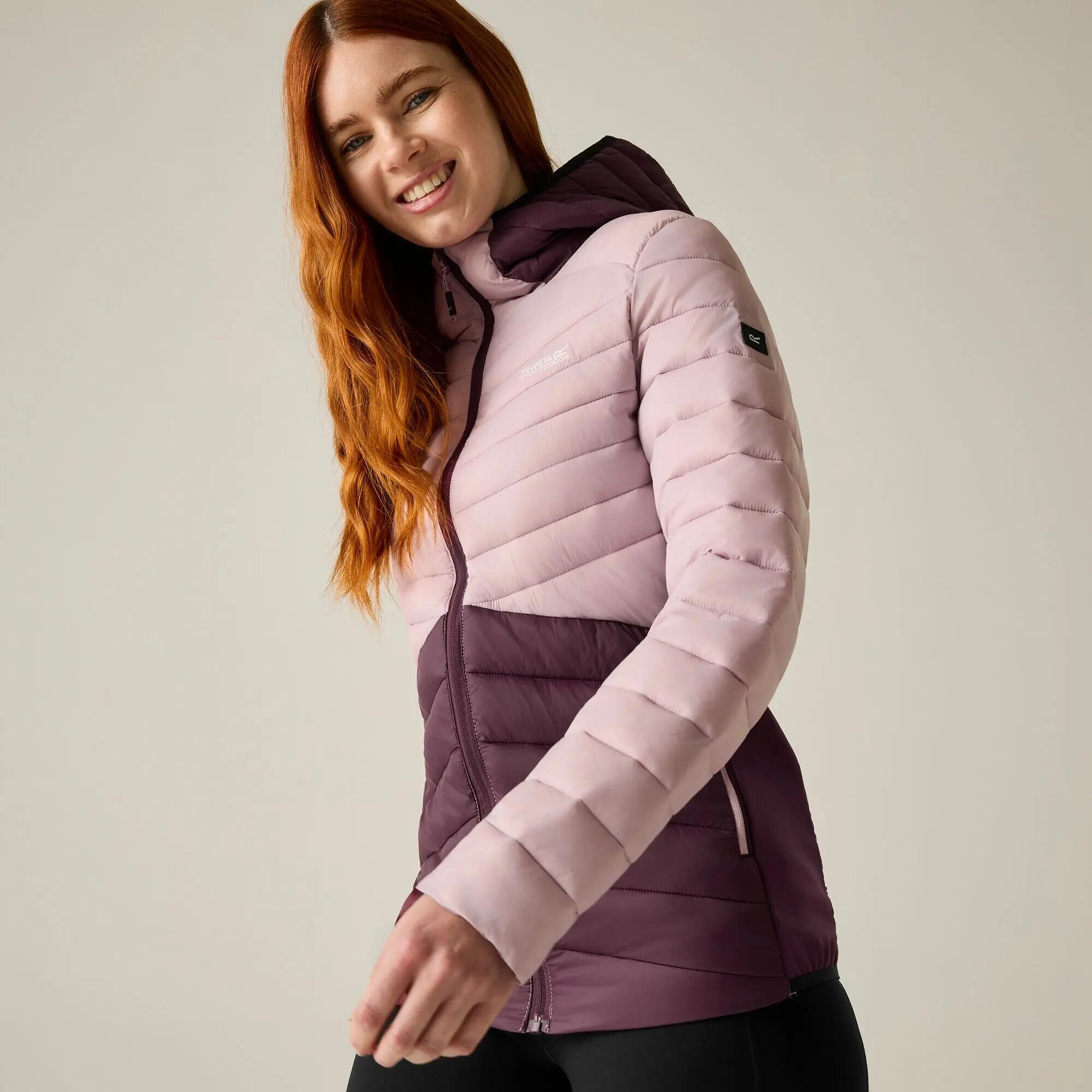 Chaqueta híbrida Leedre con capucha para mujer 5/13