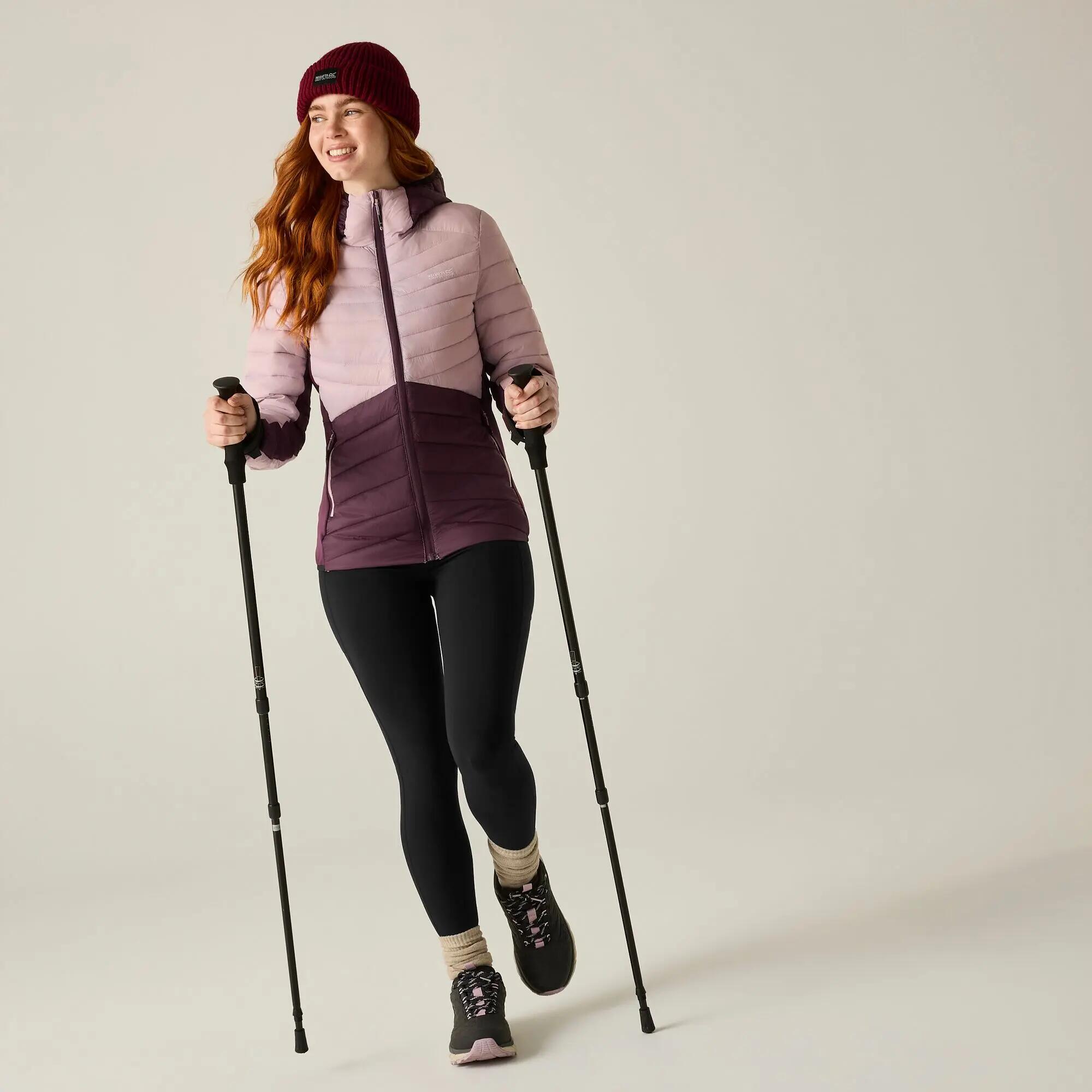 Chaqueta híbrida Leedre con capucha para mujer 3/13