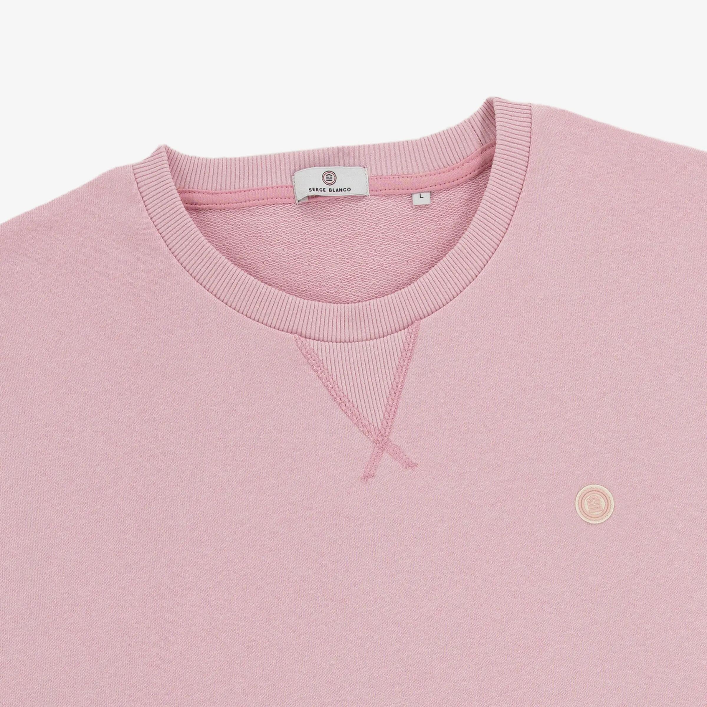 Felpa a girocollo Stanley in cotone felpato rosa 3/3