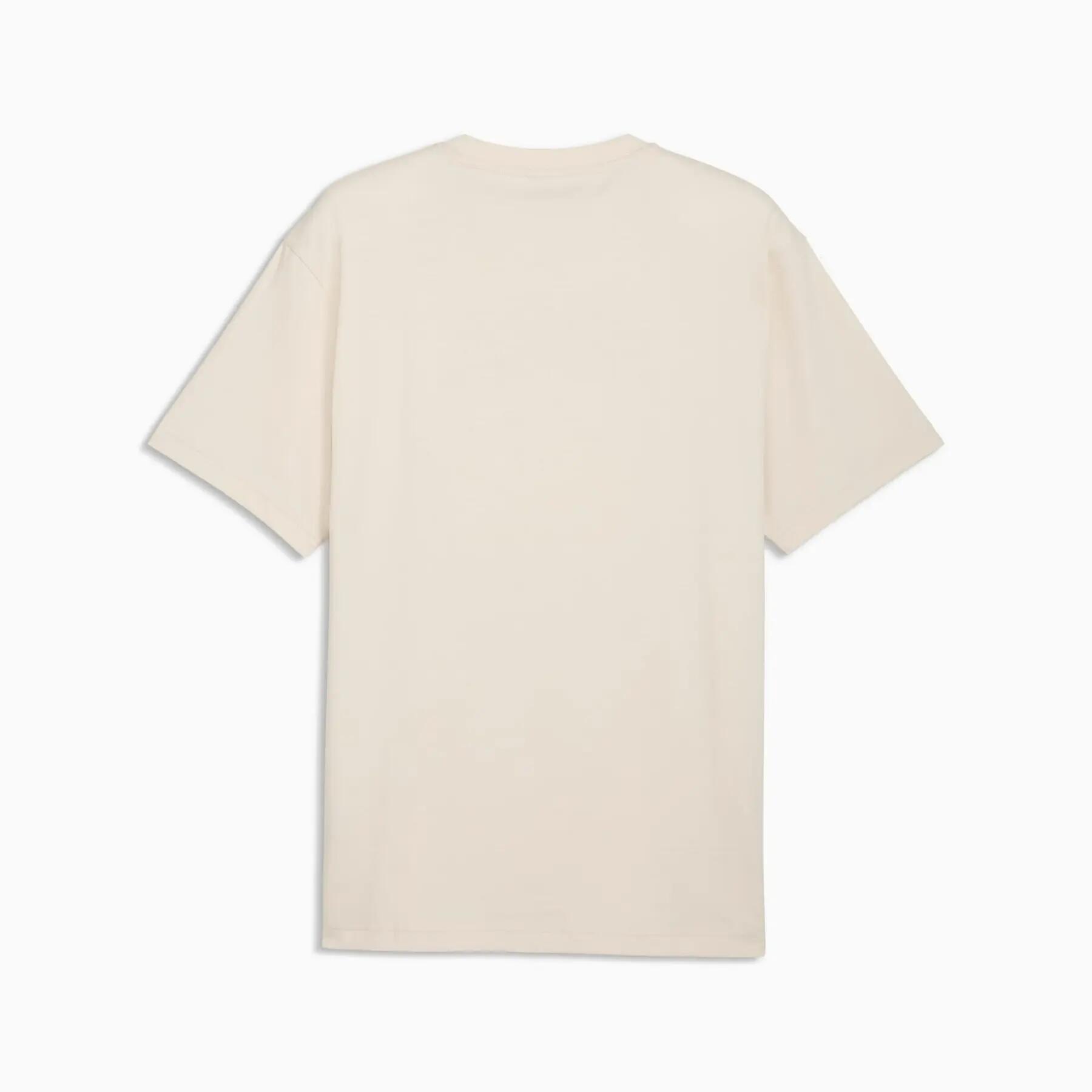 Heren T-shirt Puma GRAPHIC CAT COWBOY RELAXED beige maat L 2/5