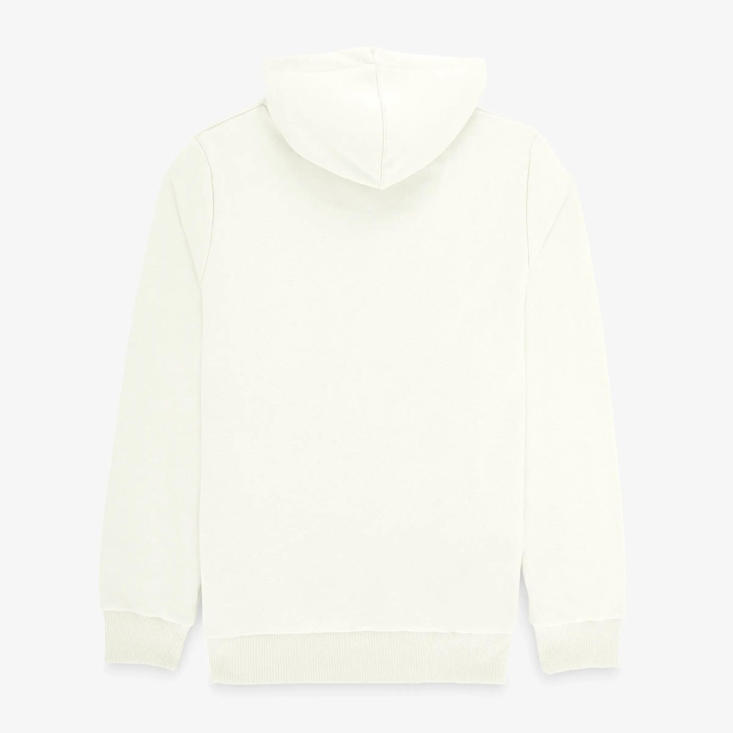 Samson hoodie van wit katoenfleece 2/3