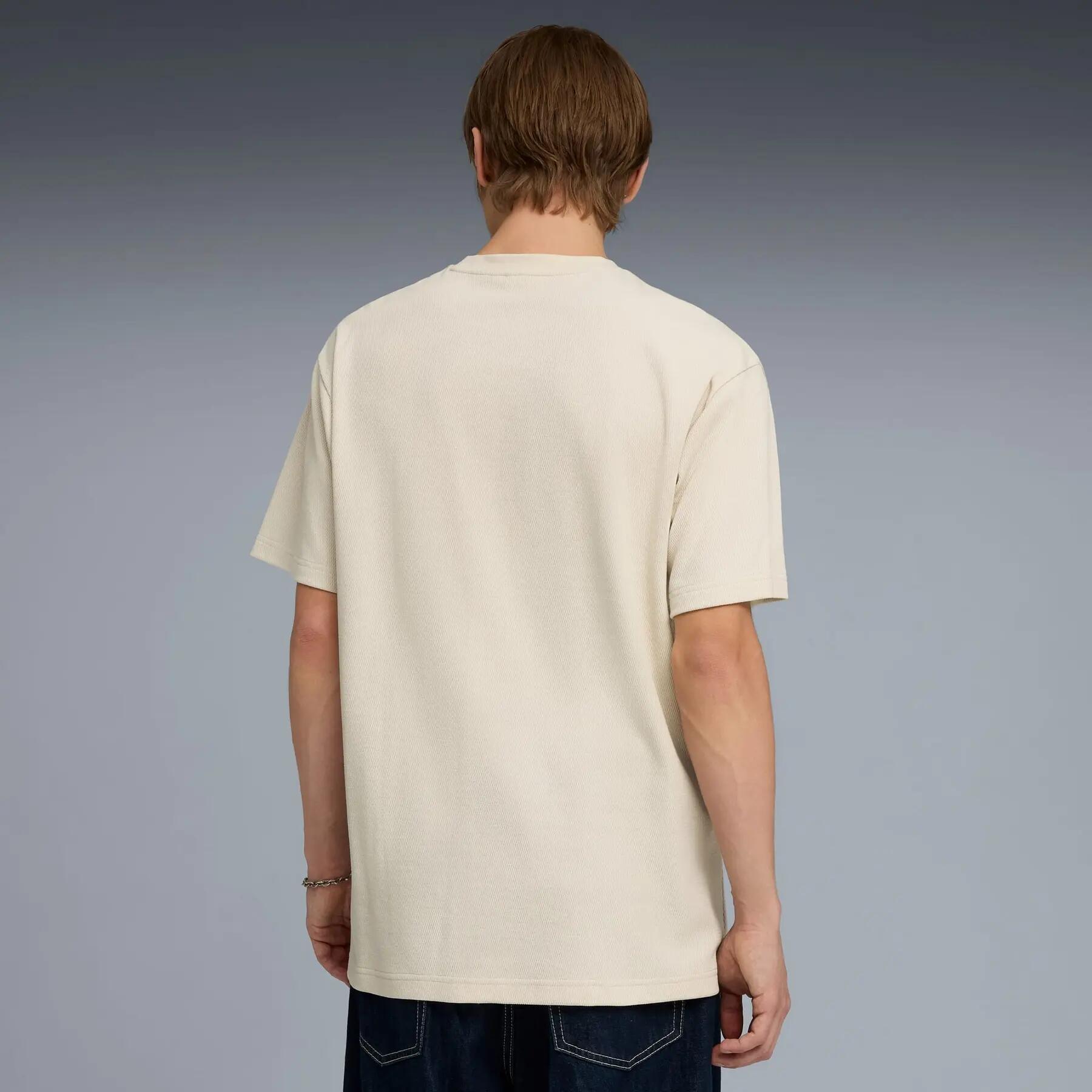 Puma ESS ELEVATED RELAXED heren T-shirt beige maat L 4/5