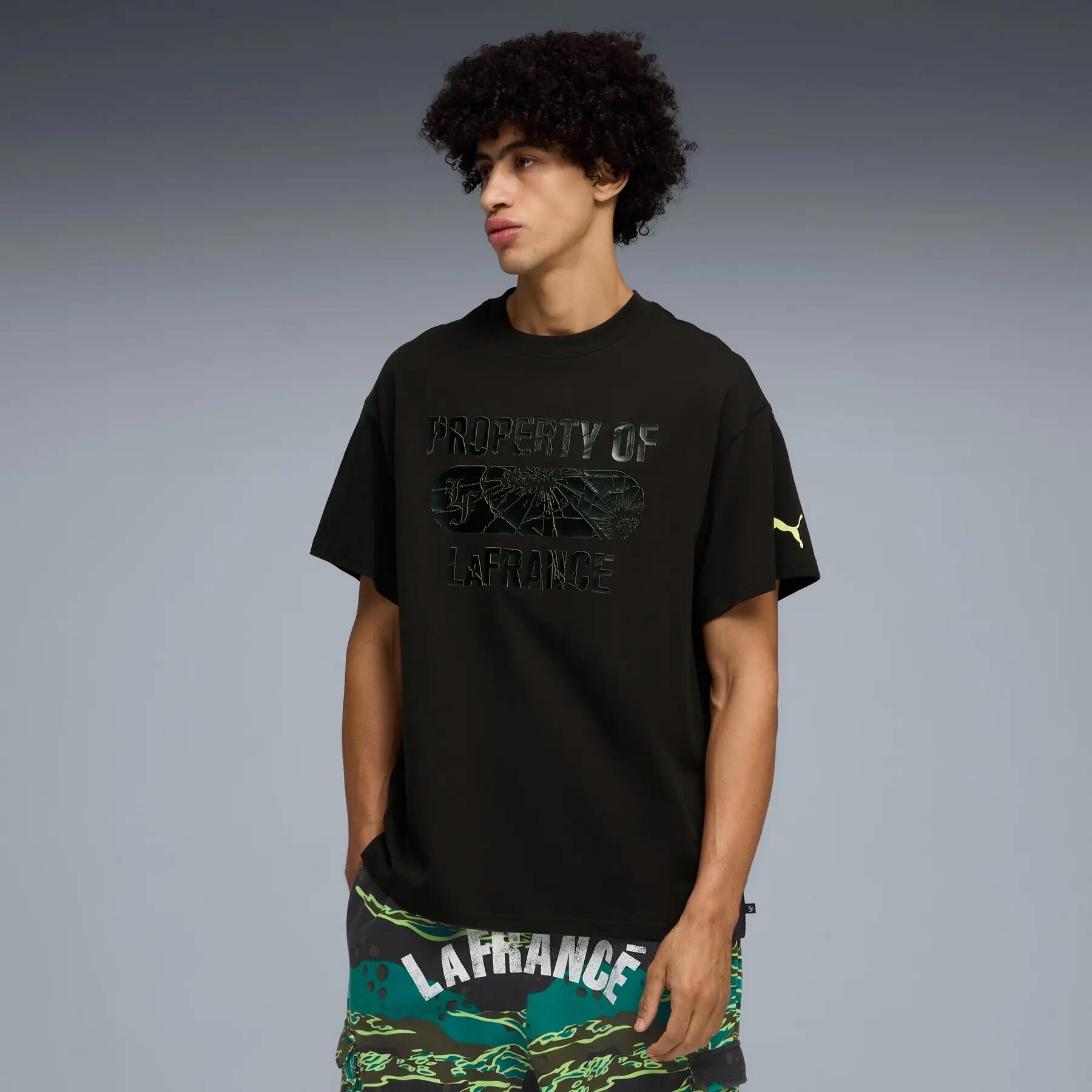 T-shirt da uomo Puma LAFRANCE SUPPLY II nera, taglia XL 3/5