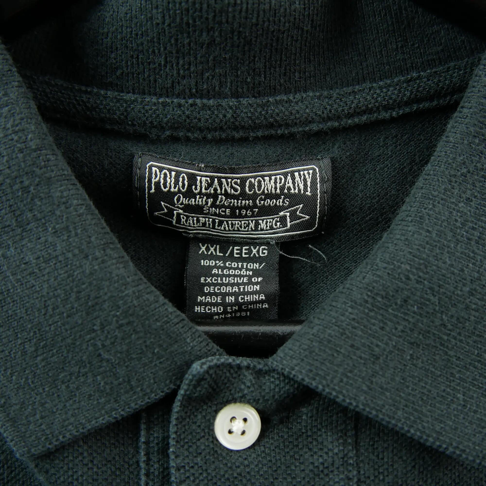 Refurbished - Kurzarm Polo Herren Schwarz - In sehr gutem Zustand 7/7