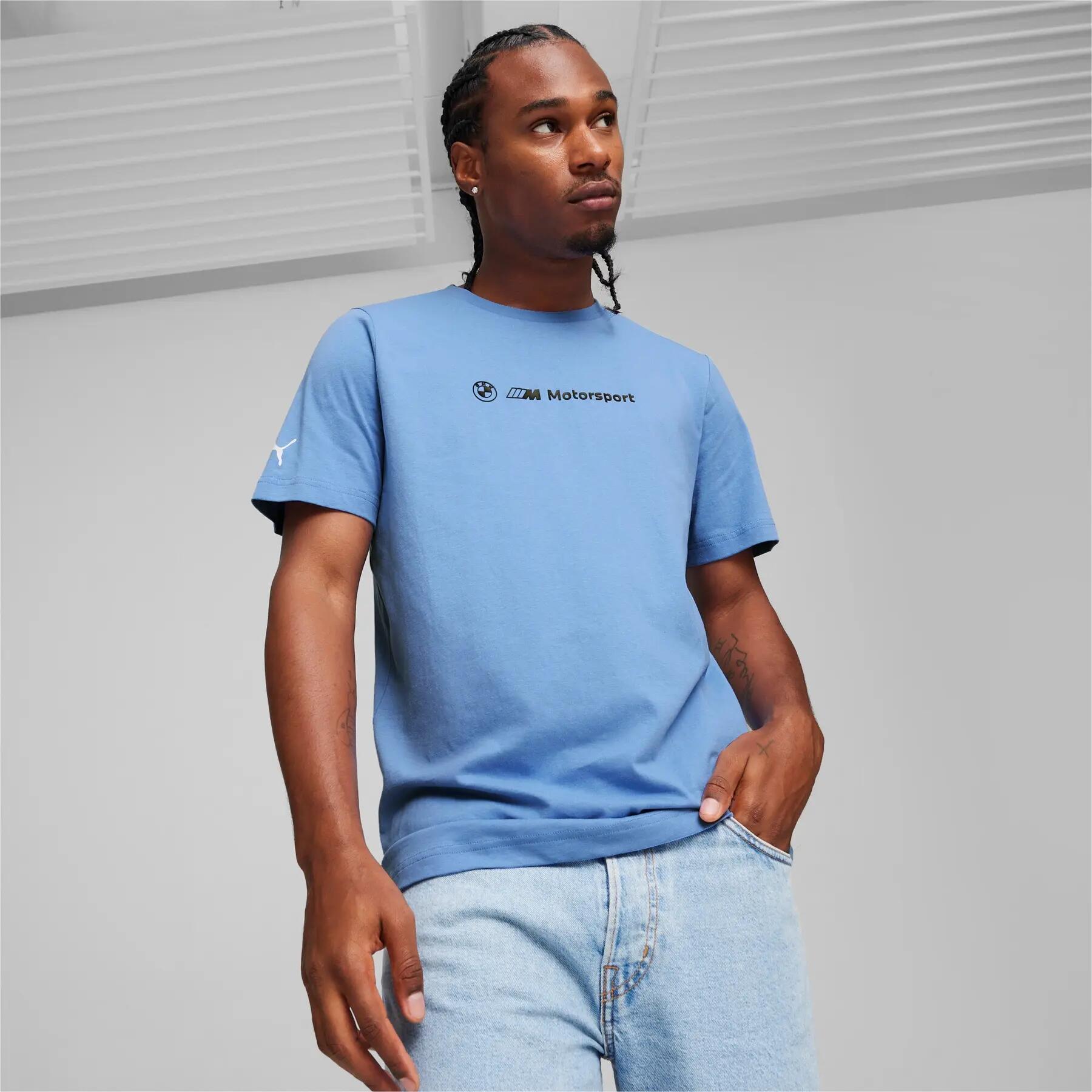 Camiseta masculina Puma BMW MMS GRAPHIC azul tamanho P 3/6