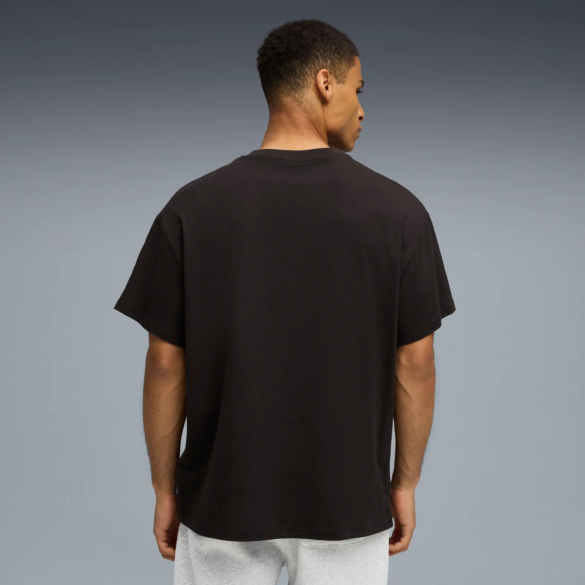 T-shirt da uomo Puma HOOPTOPIA BREAK FAST nera taglia S 4/5