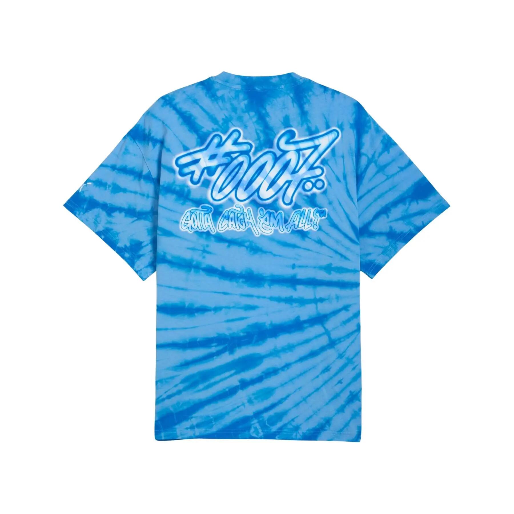 T-shirt da uomo Puma POKEMON X HOOPS SQUIRTLE blu, taglia M 2/5