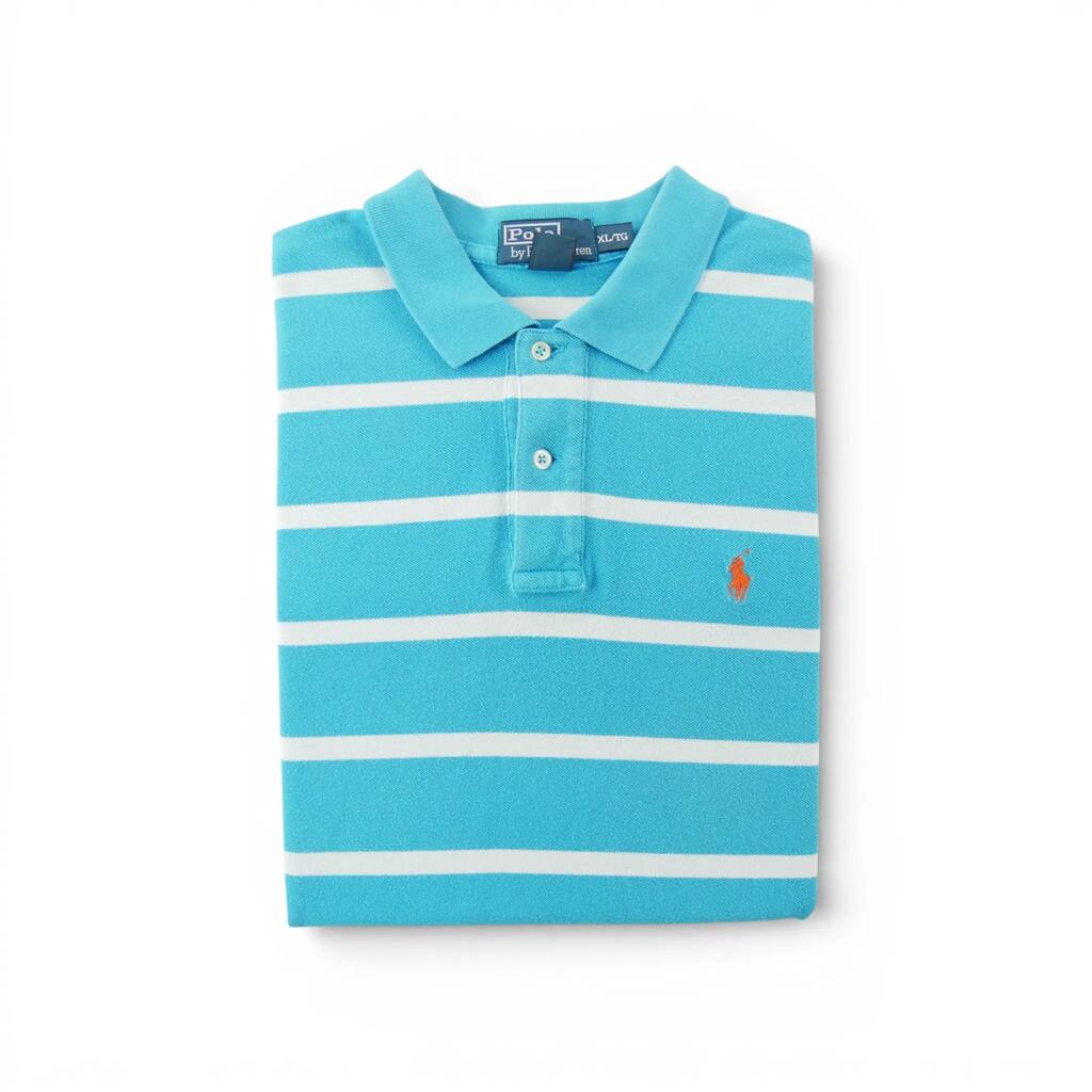Second life - Men's Blue Short Sleeve Polo - Very good
