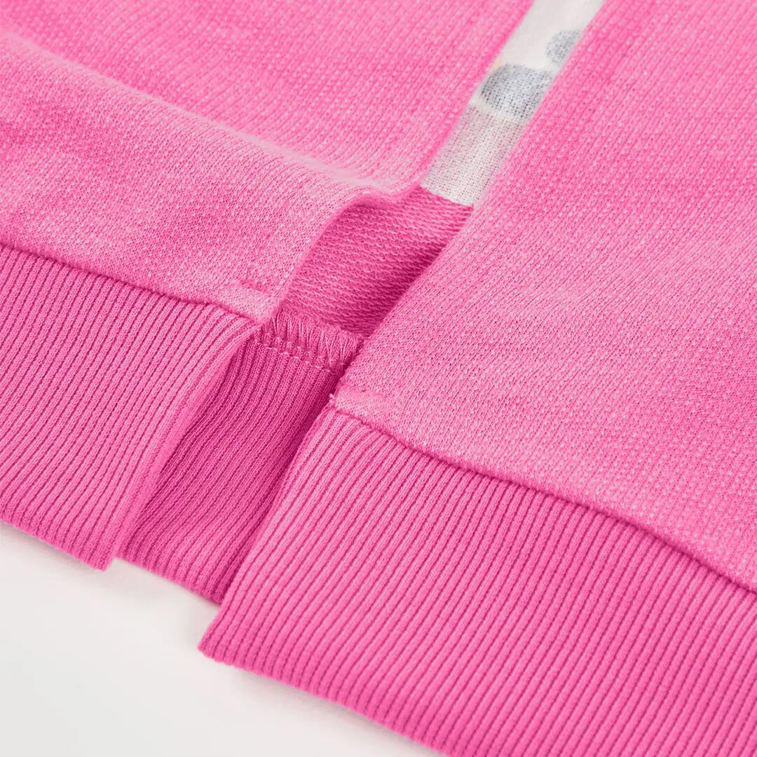 Sudadera de felpa para niña con mensaje "DOING MY BEST", rosa 4/4