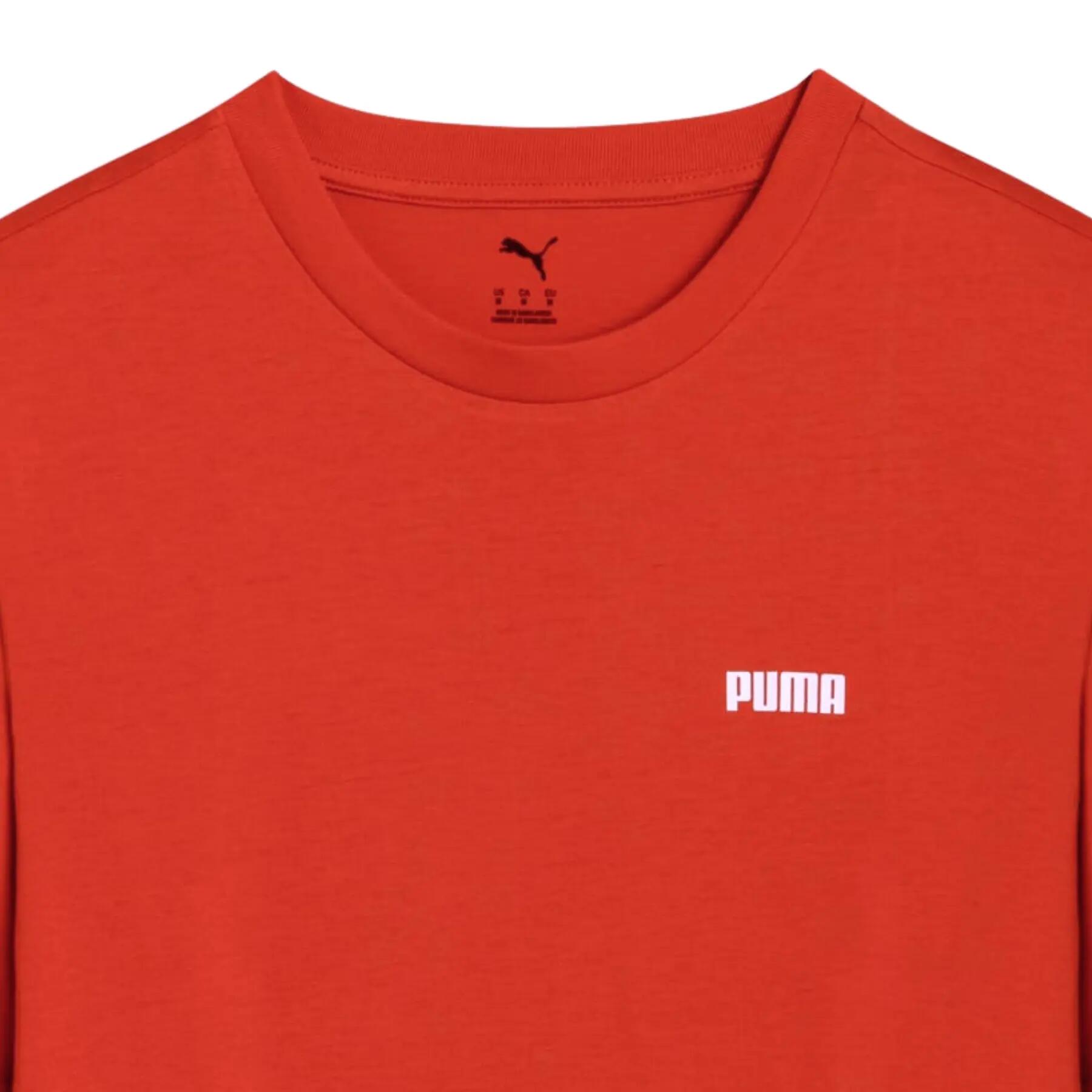 Puma ESS SMALL LOGO heren T-shirt rood maat L 3/3
