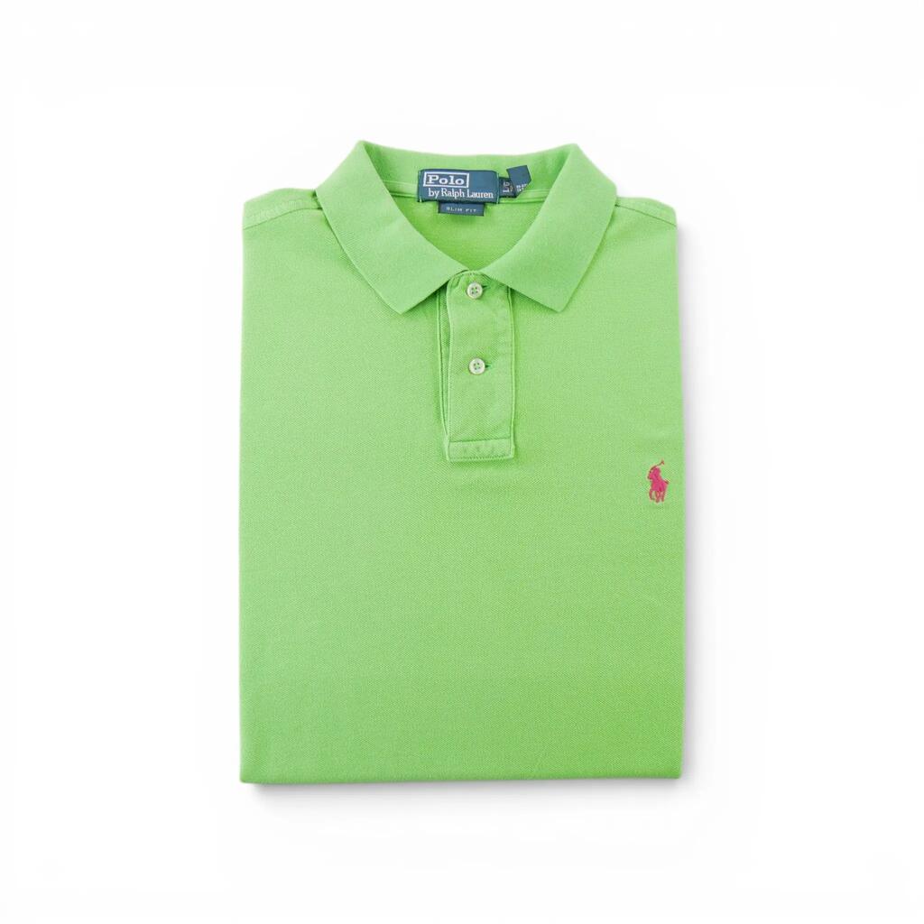 Second life - Polo Ralph Lauren Men's Short Sleeve Polo Green - Very good