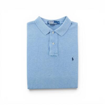 Second hand - Polo Ralph Lauren Polo uomo manica corta blu chiaro - Stato buono