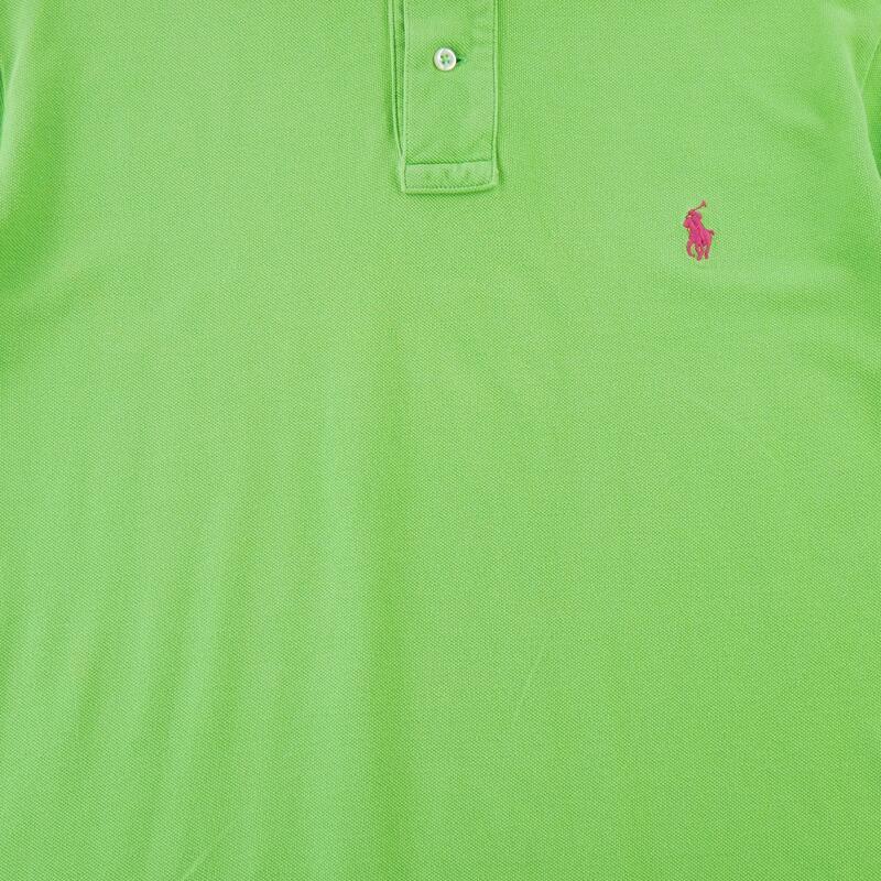 Second life - Polo bărbați cu mâneci scurte verde Polo Ralph Lauren - Foarte bun