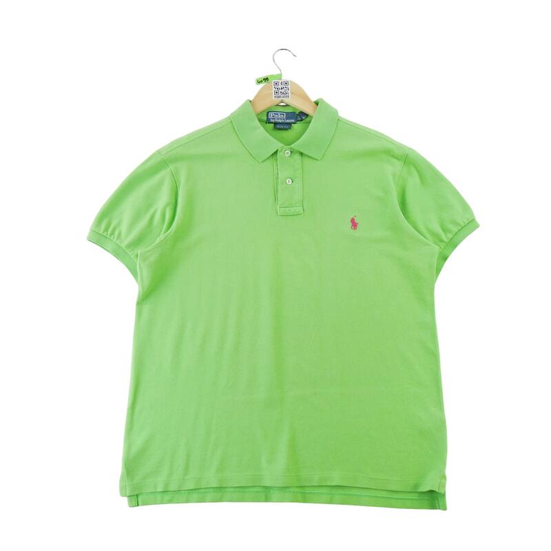 Second life - Polo bărbați cu mâneci scurte verde Polo Ralph Lauren - Foarte bun