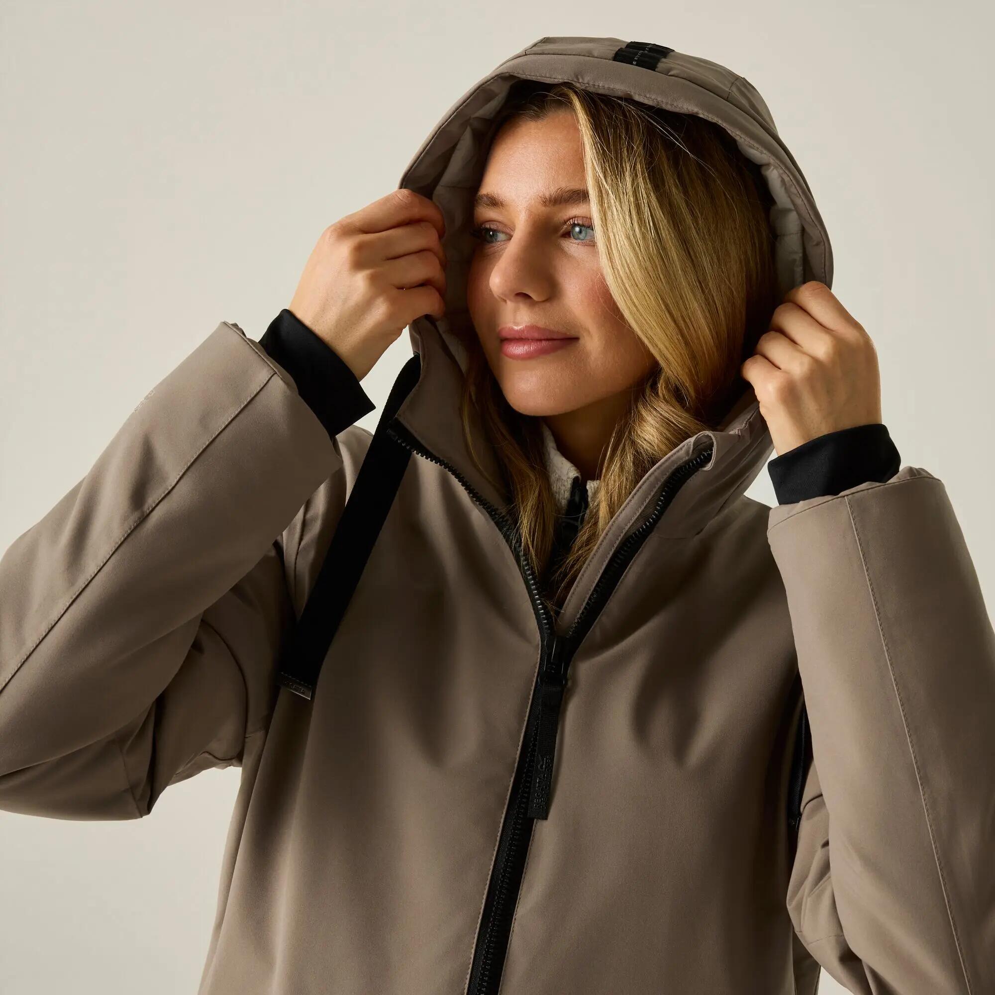 Veste étanche isolante étanche noisette pour femmes 9/9