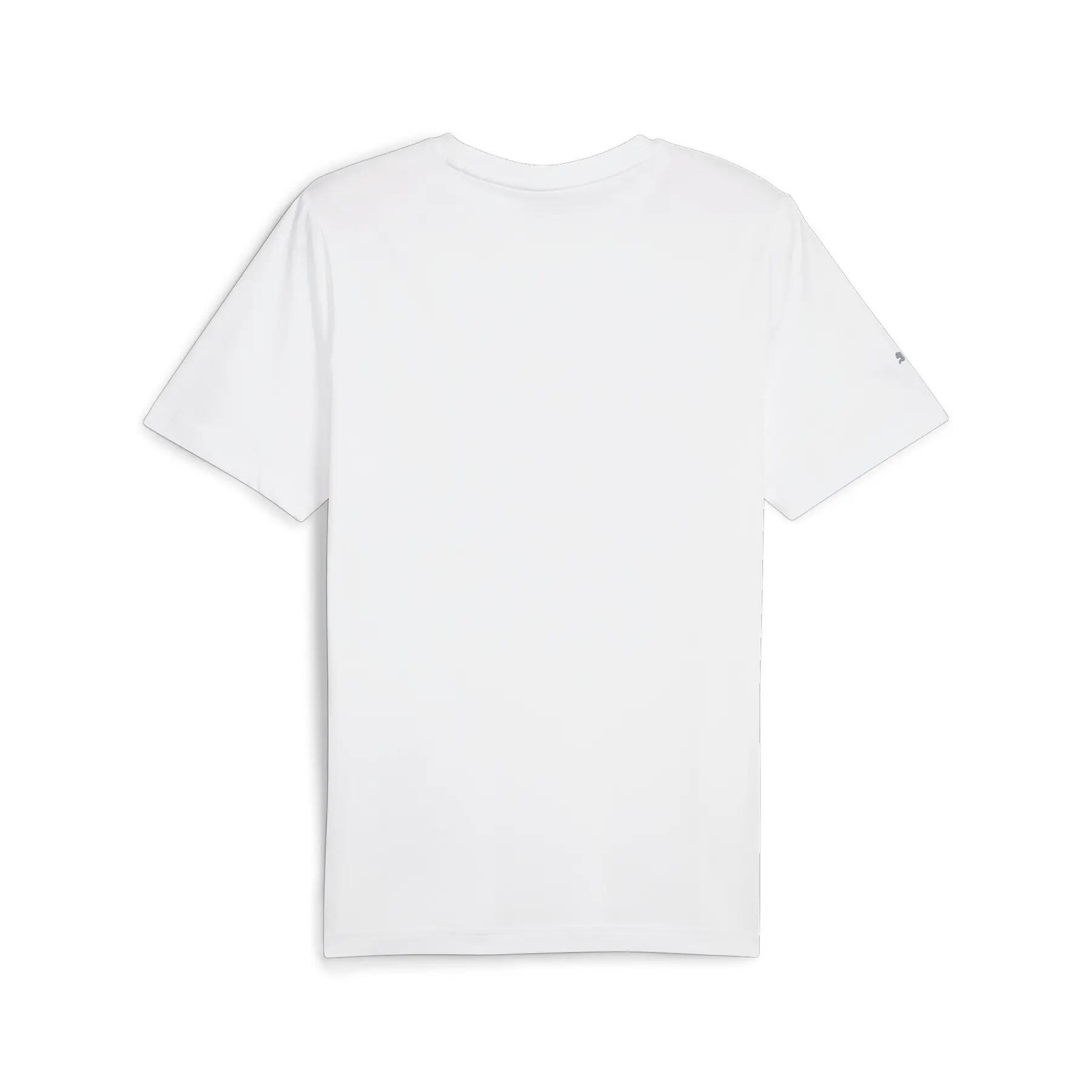 T-shirt da uomo Puma BMW MMS LOGO bianca, taglia S 2/6
