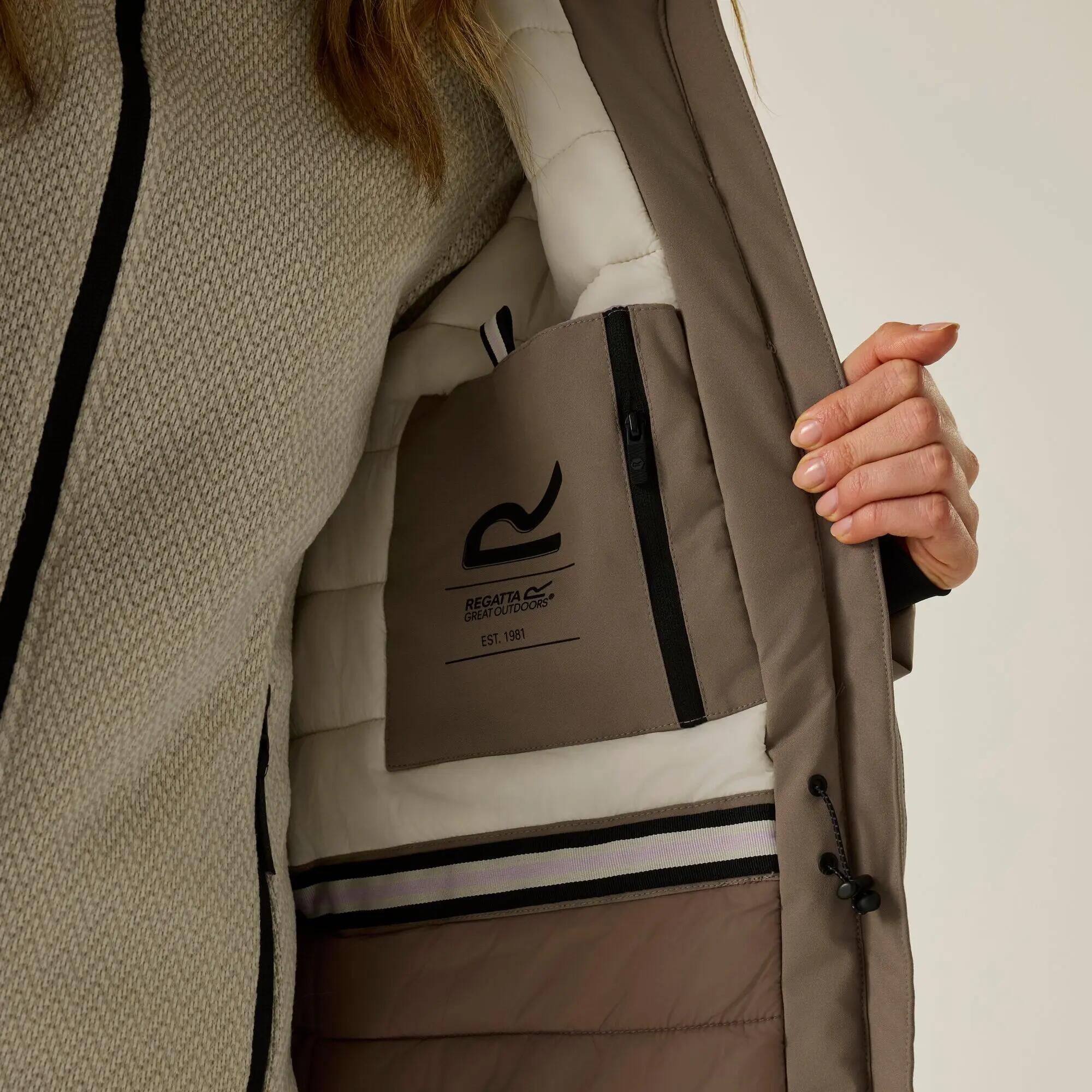 Veste étanche isolante étanche noisette pour femmes 6/9