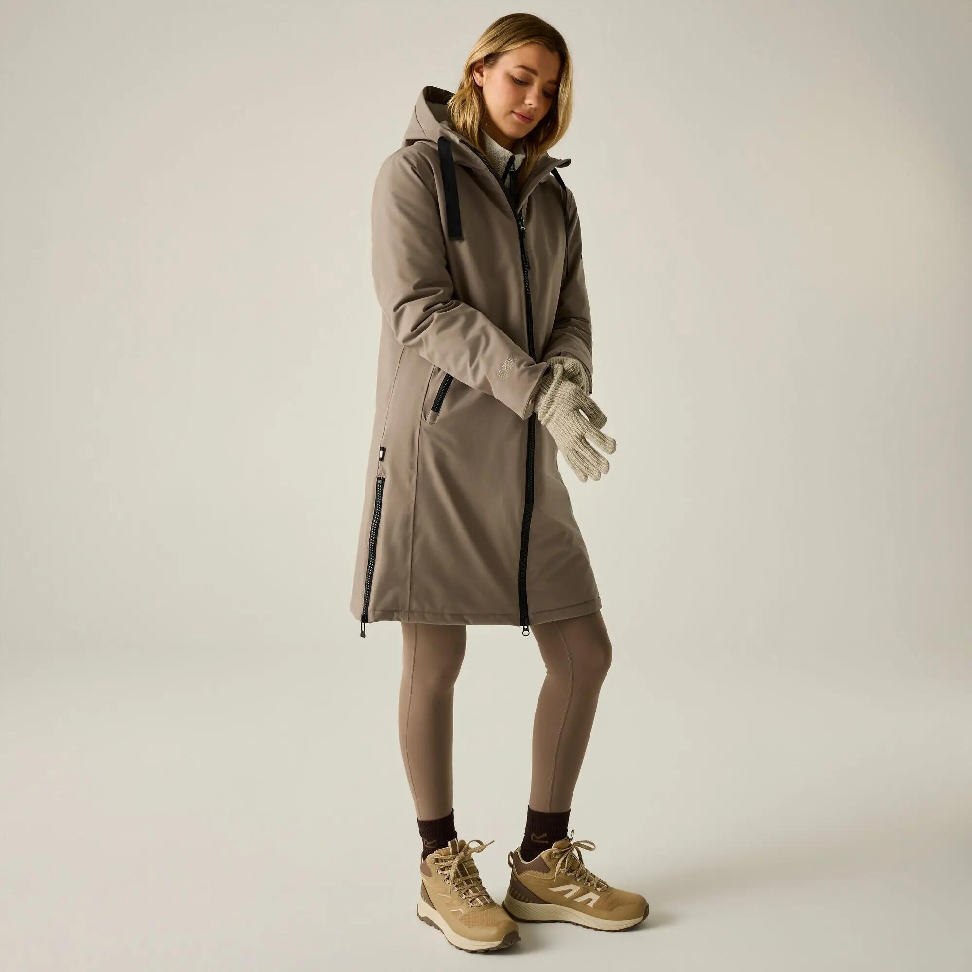Veste étanche isolante étanche noisette pour femmes 5/9