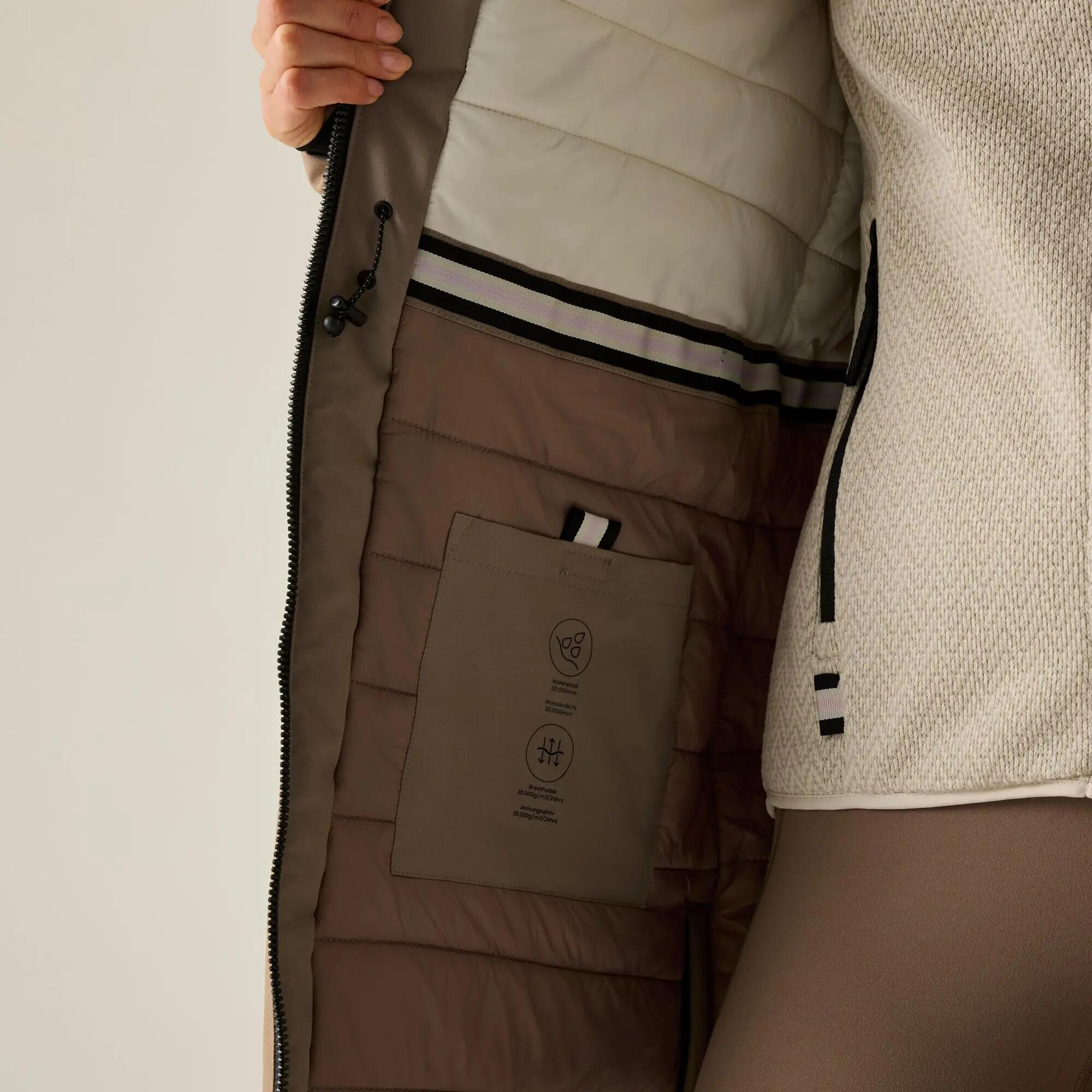 Veste étanche isolante étanche noisette pour femmes 4/9