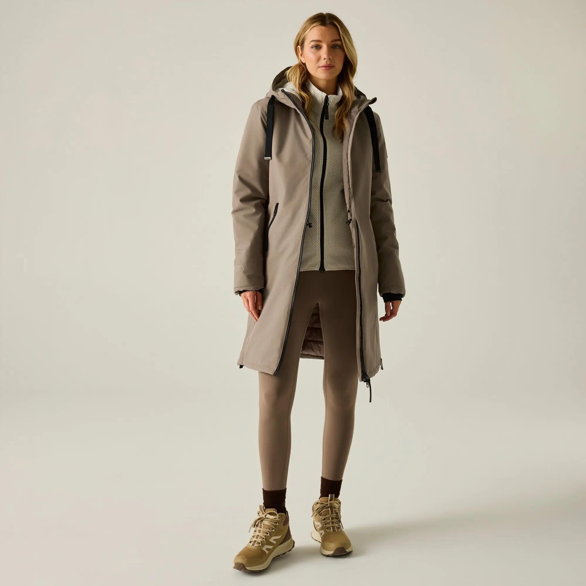 Veste étanche isolante étanche noisette pour femmes 3/9