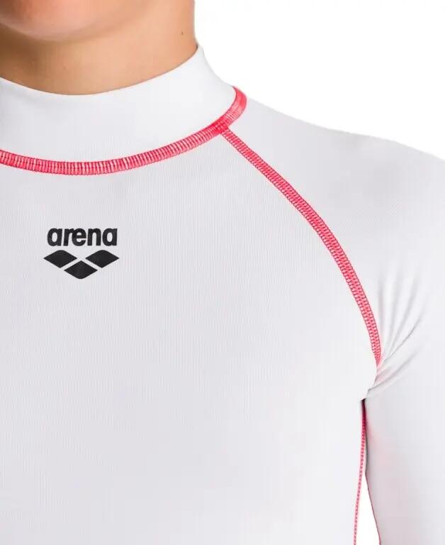 ARENA GIRL'S RASH VEST S/S WIT 003141/100 116 (6-7) 4/4