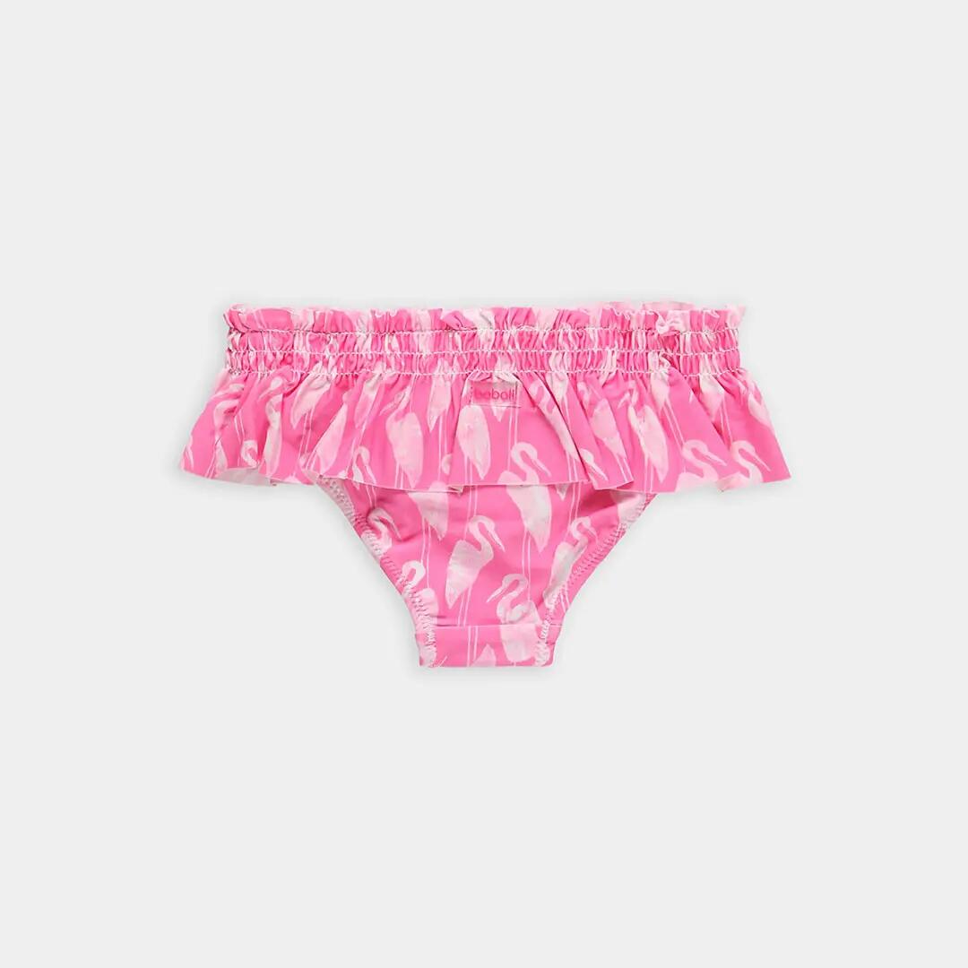 Bañador para niña con estampado de flamencos y protección solar UPF50+, rosa 2/4