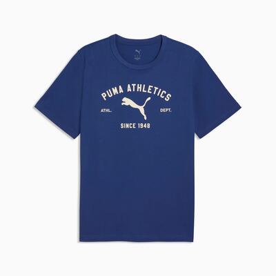 Puma class graphic heren t-shirt blauw maat l