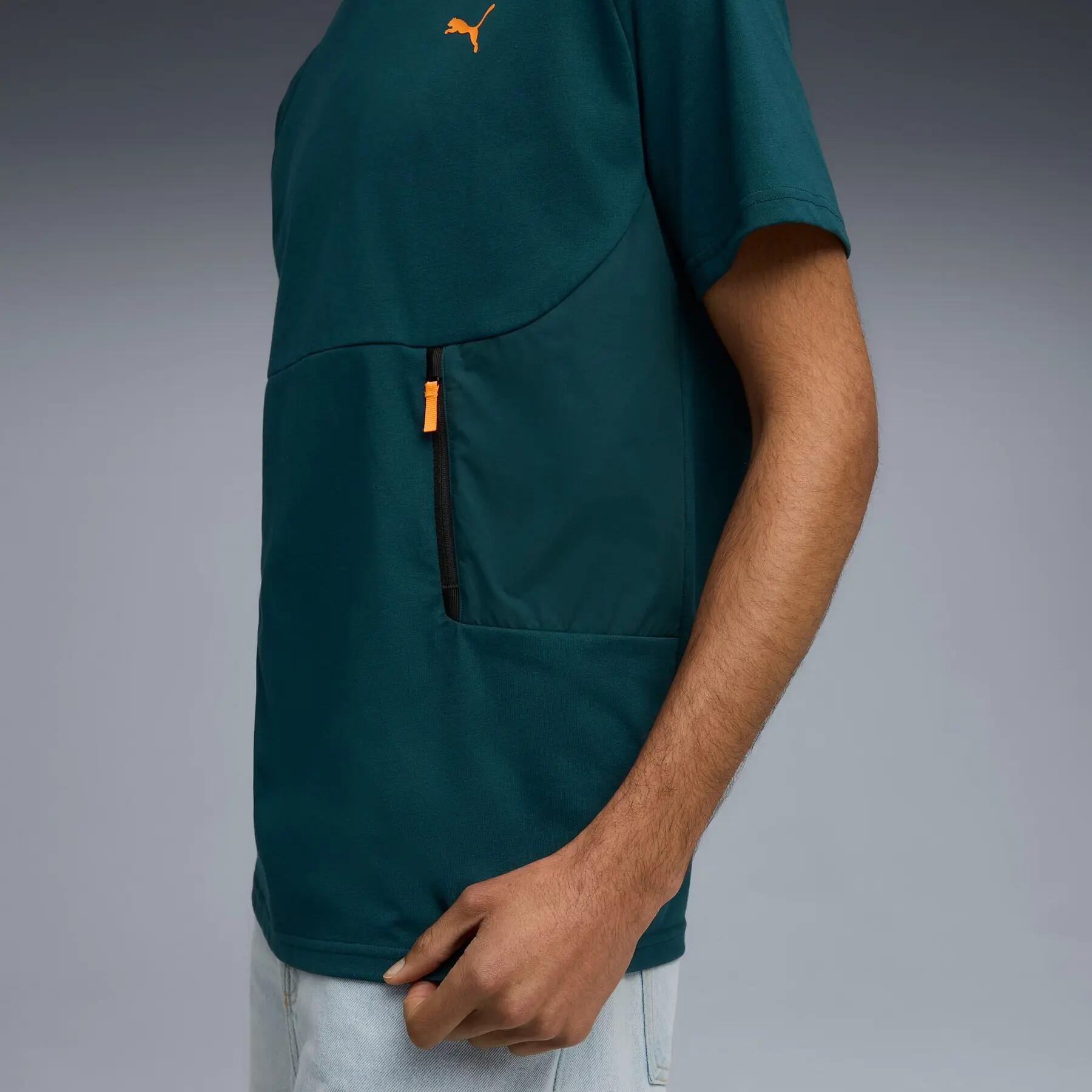 Camiseta masculina Puma PUMATECH POCKET verde tamanho P 7/7