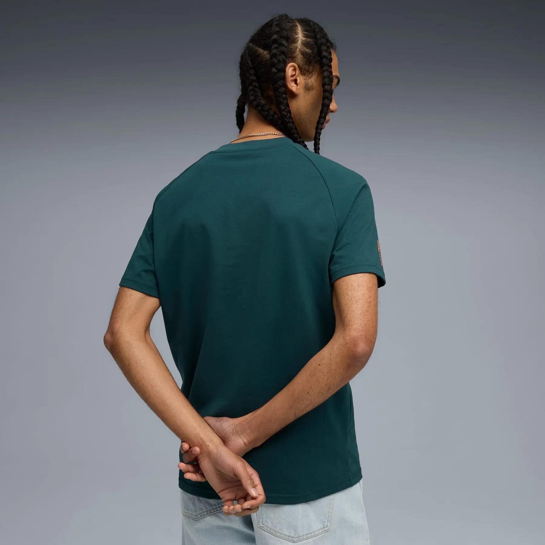 Camiseta masculina Puma PUMATECH POCKET verde tamanho P 6/7