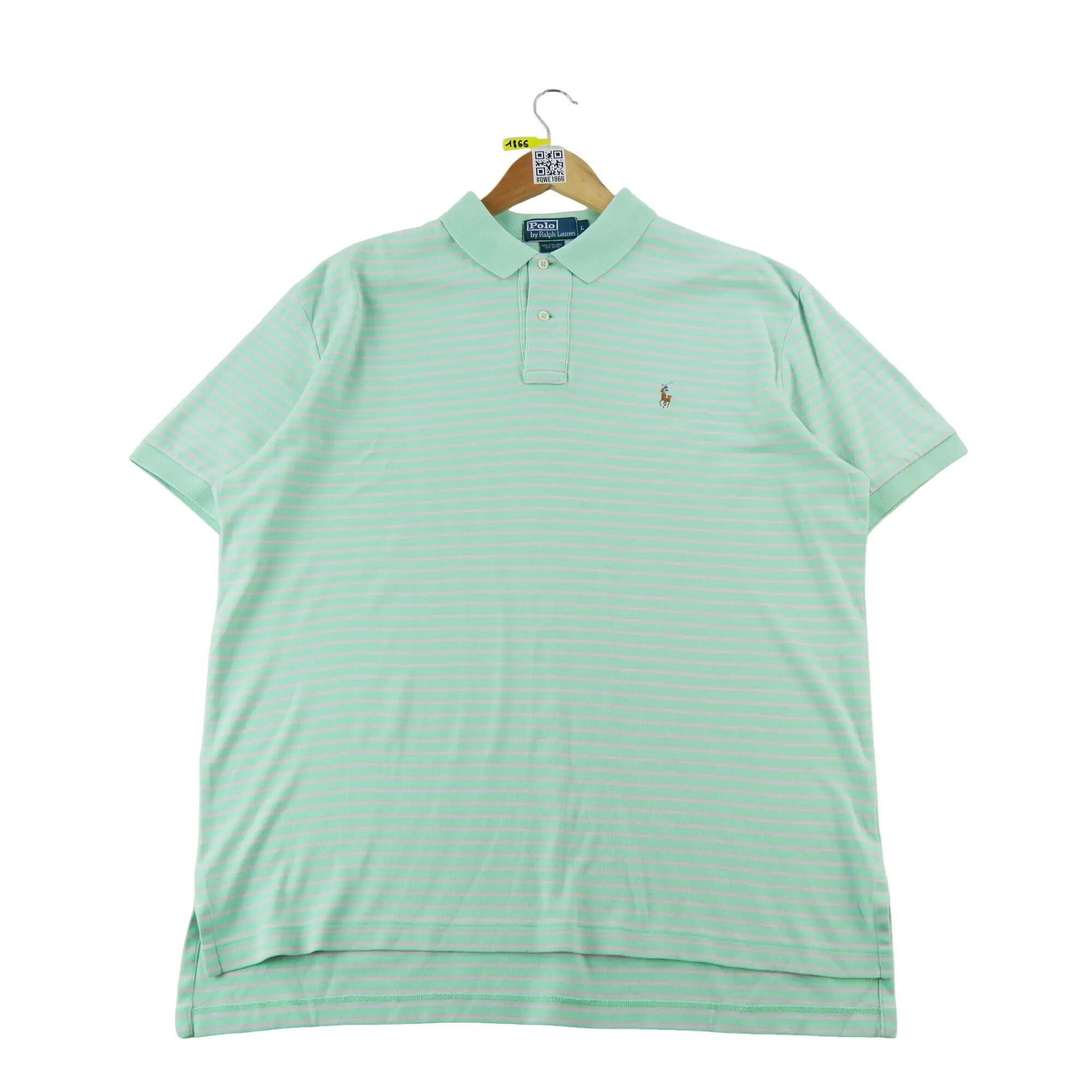 Tweedehands - Polo Ralph Lauren korte mouw heren polo groen - Goede staat 2/7