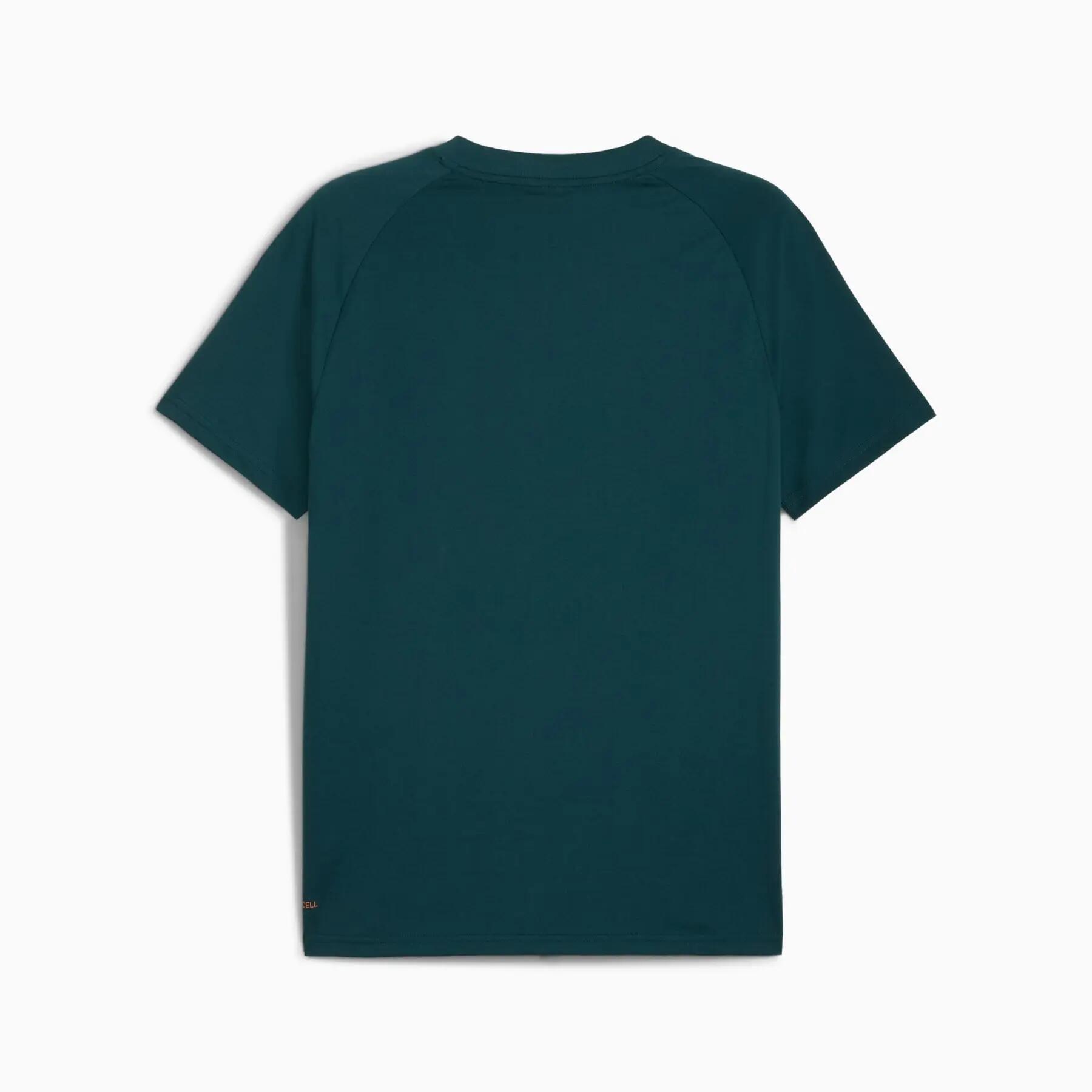 Camiseta masculina Puma PUMATECH POCKET verde tamanho P 2/7